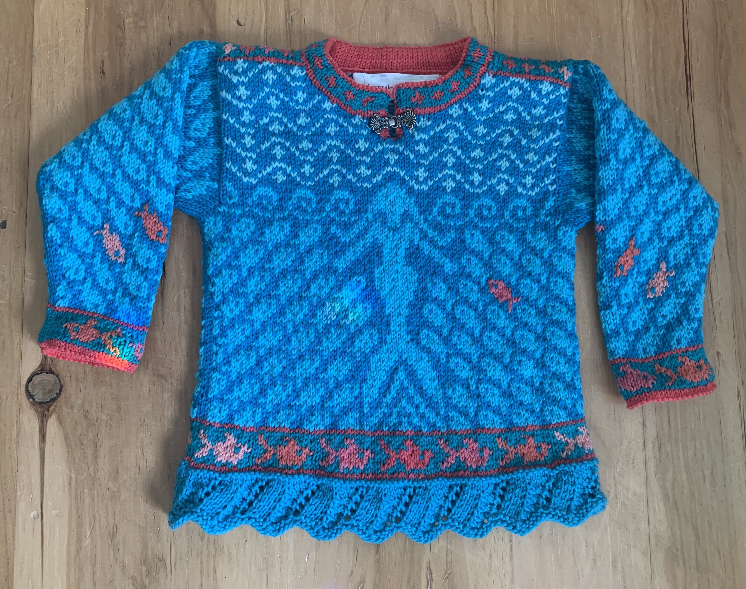 Knitting Pattern: Mermaids Sweater Size Three Years