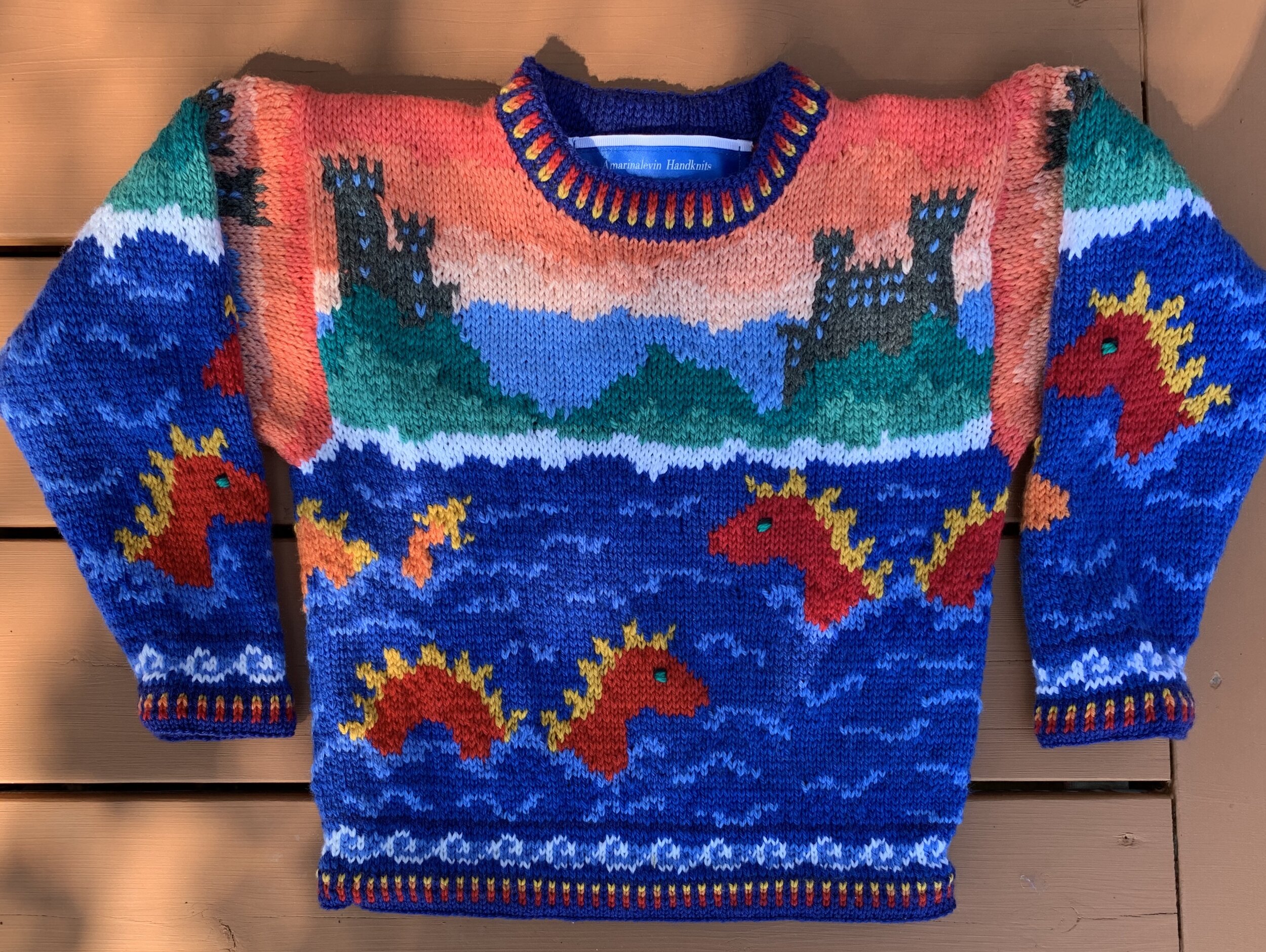Knitting Pattern: Nessies Sweater Size Four Years