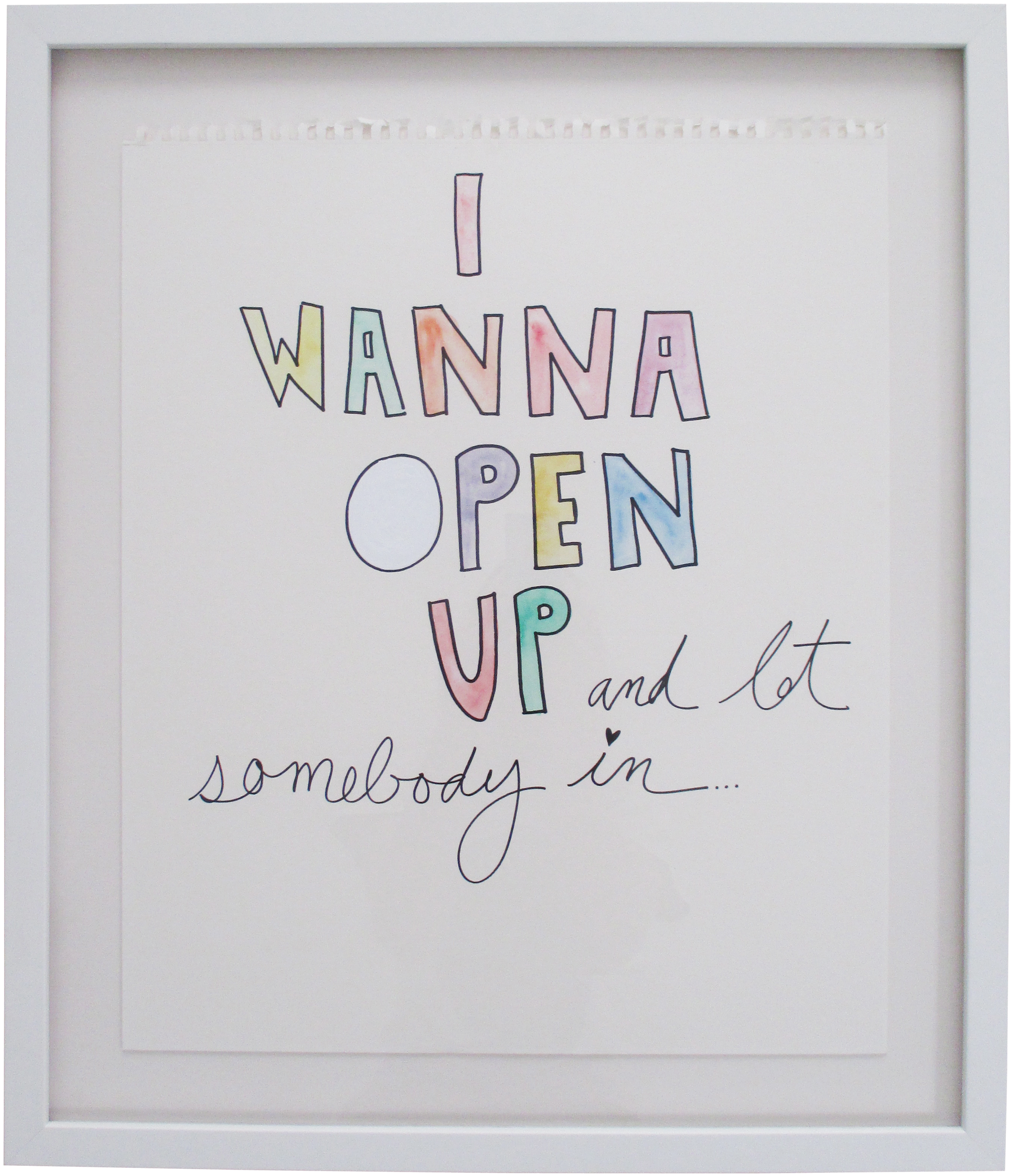 open up