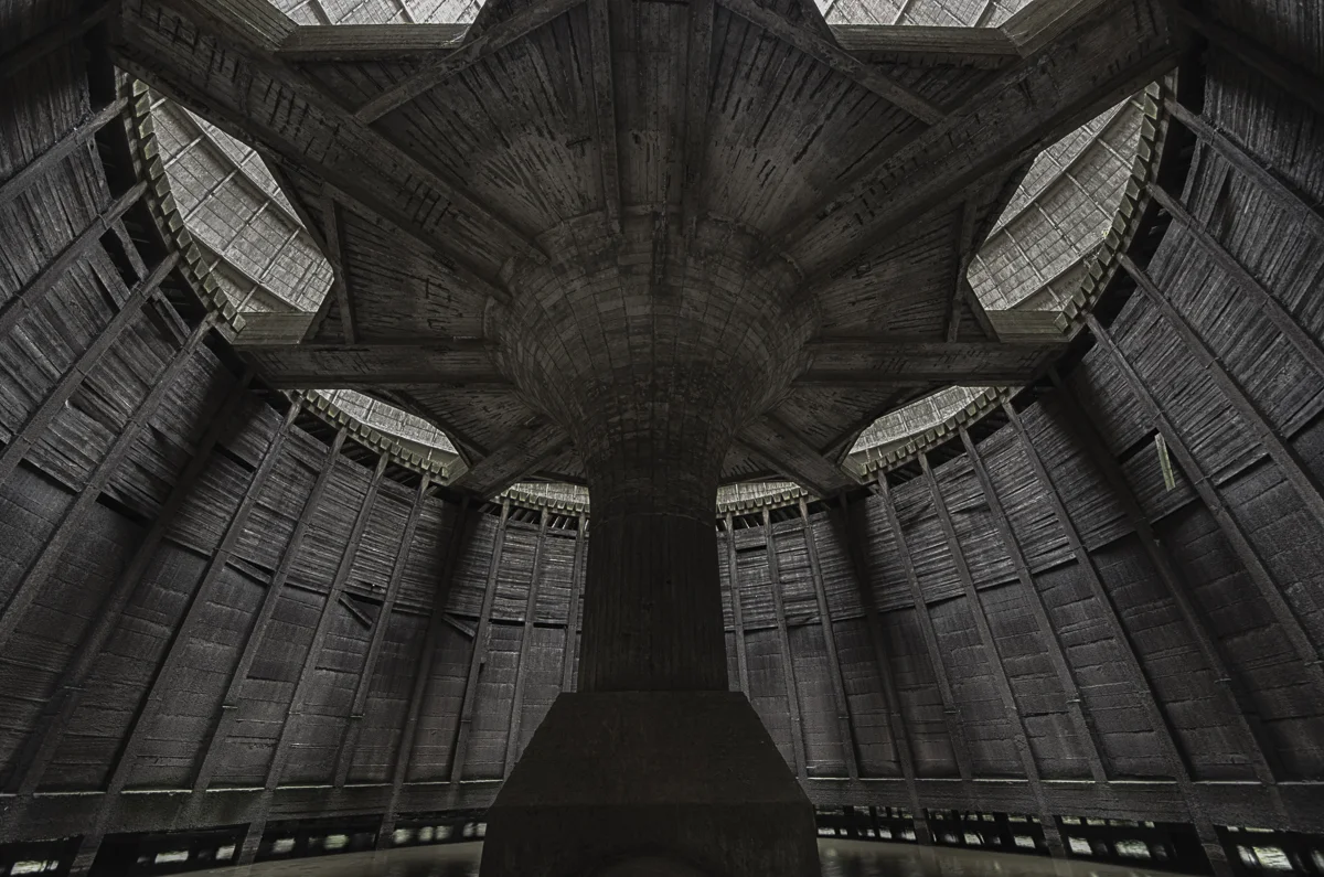 IM COOLING TOWER : WIDE FROM BELOW