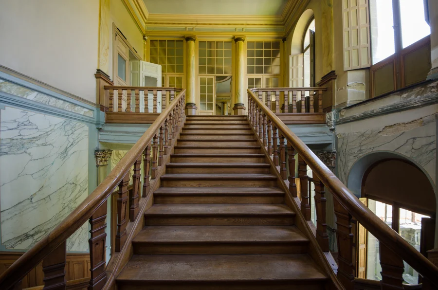 Chateau JM Abandoned chateau Full set here Double staircase of JM