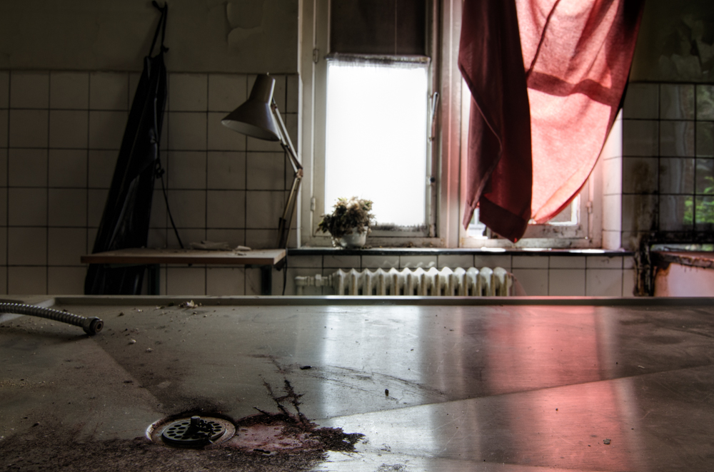 Salve Mater. Abandoned hospital morgue :urbex