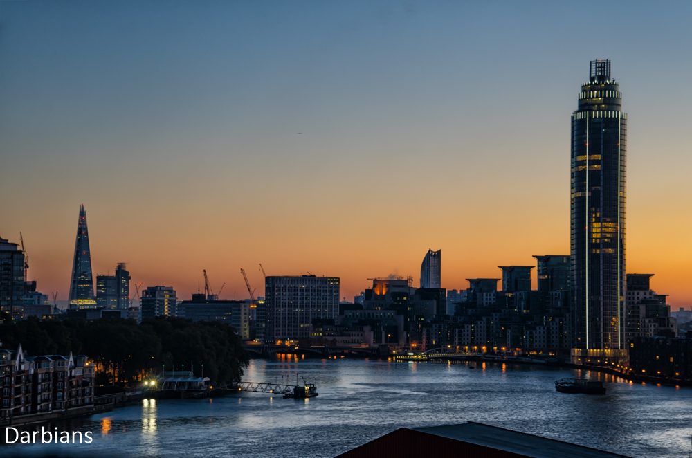London Skyline At Sunrise
