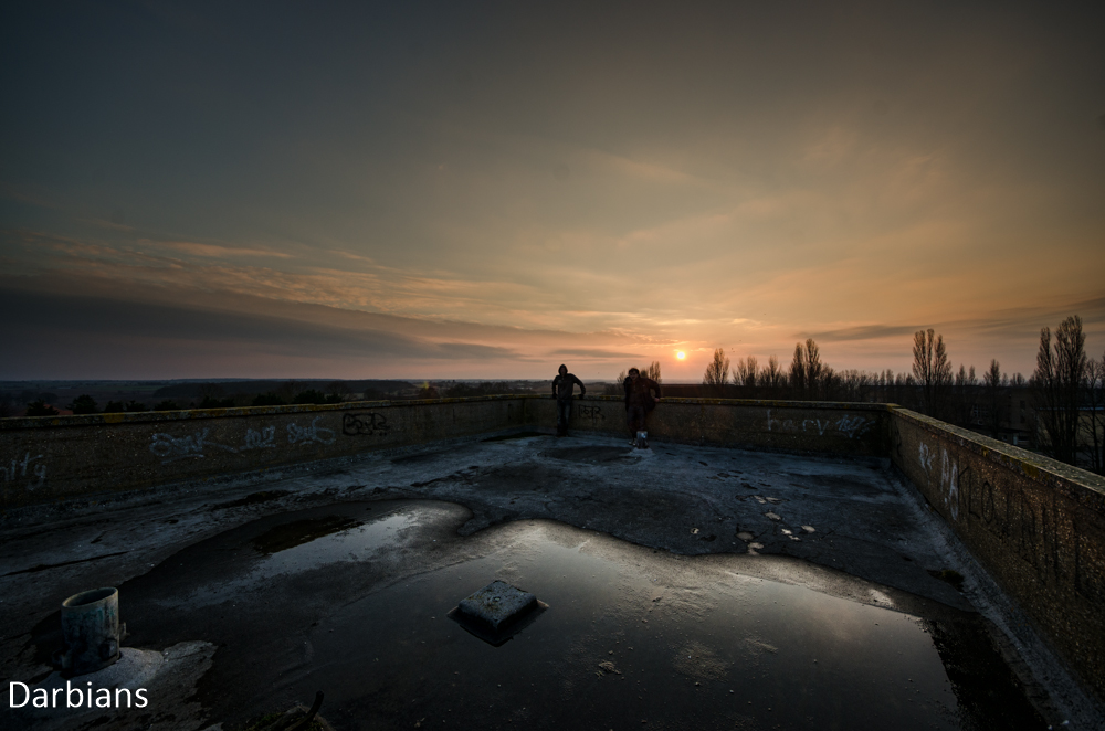 Urbex: RAF Upwood top of the water tower.