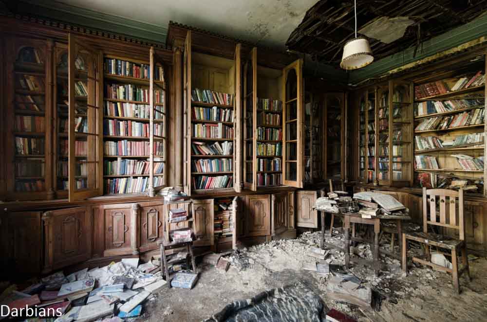 Abandoned Manor Library