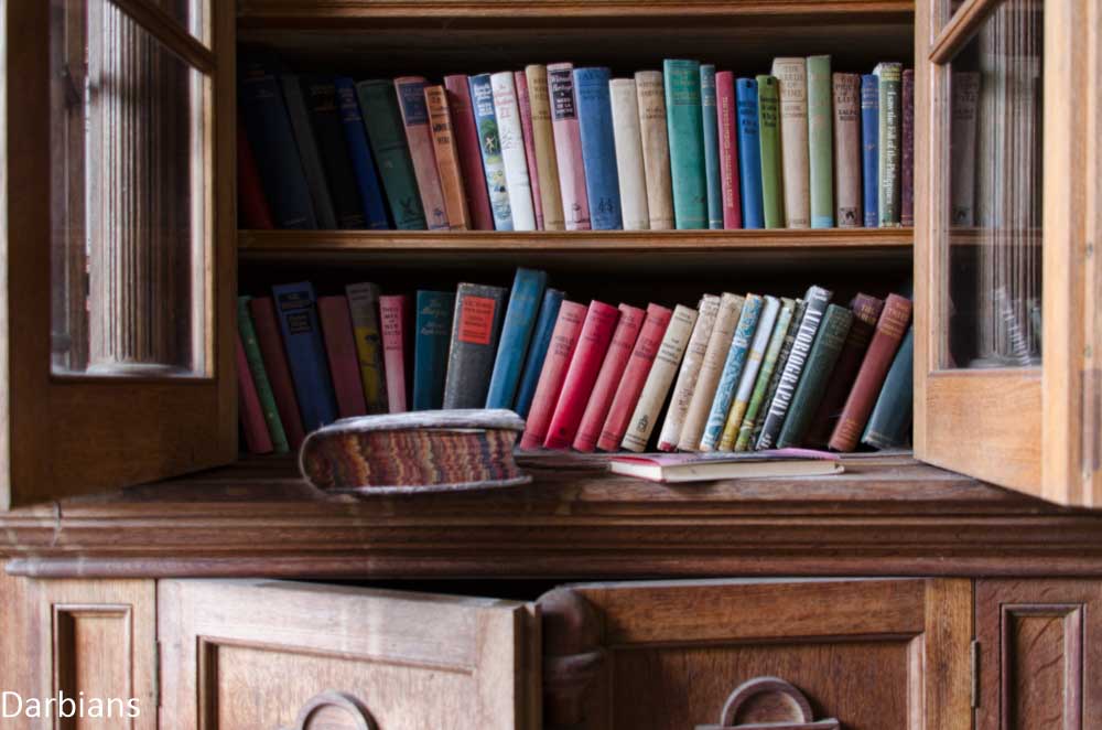 abandoned Bull Manor library