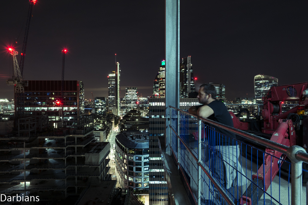 Urbex: Enjoying London views from a rooftop.