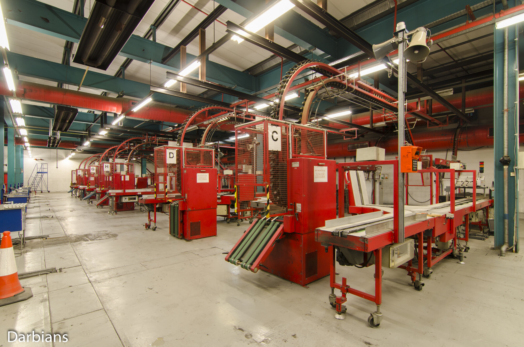 Broughton Printers Preston: Packing line.