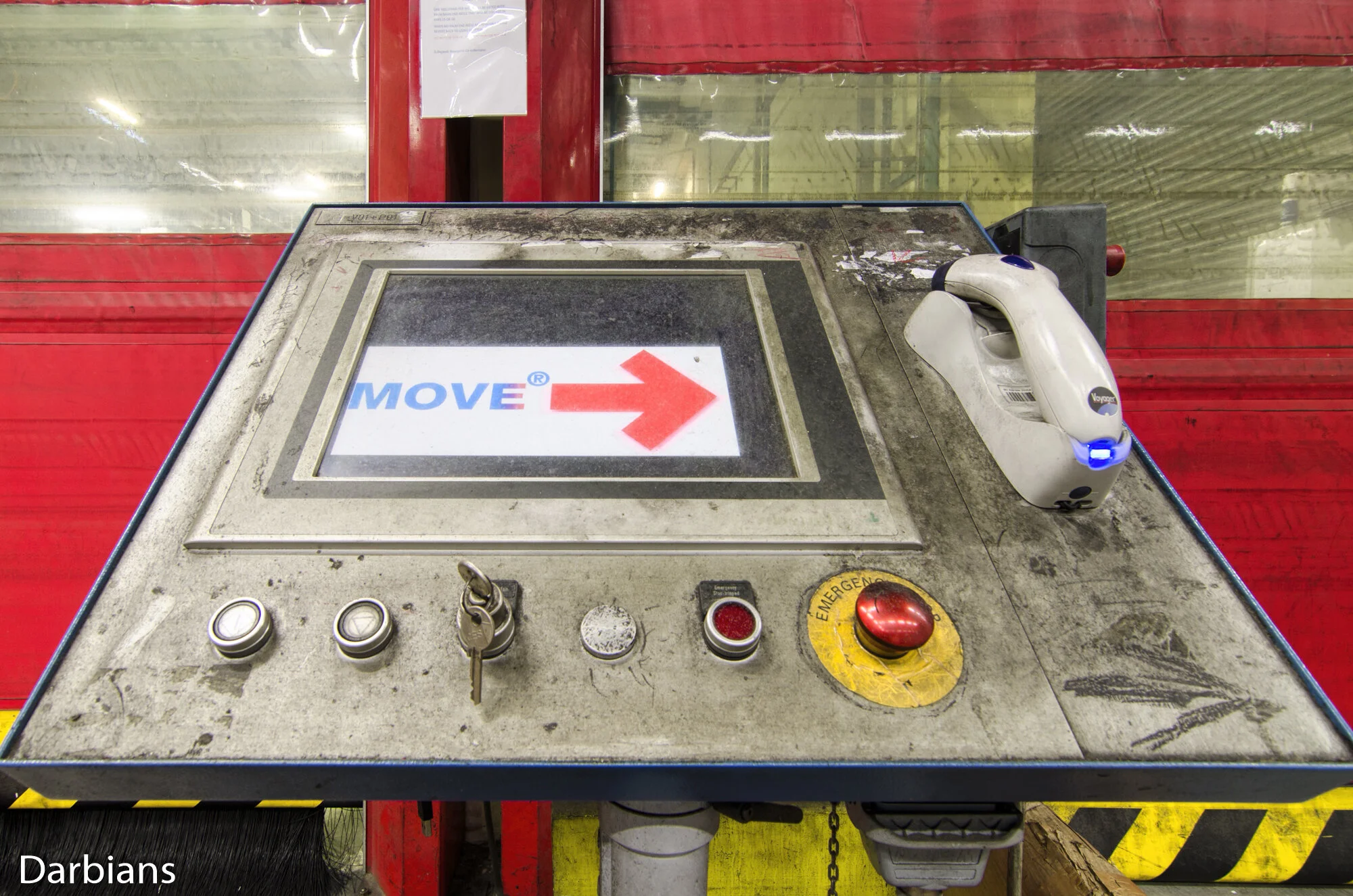 Broughton Printers Preston: A touchscreen control panel.