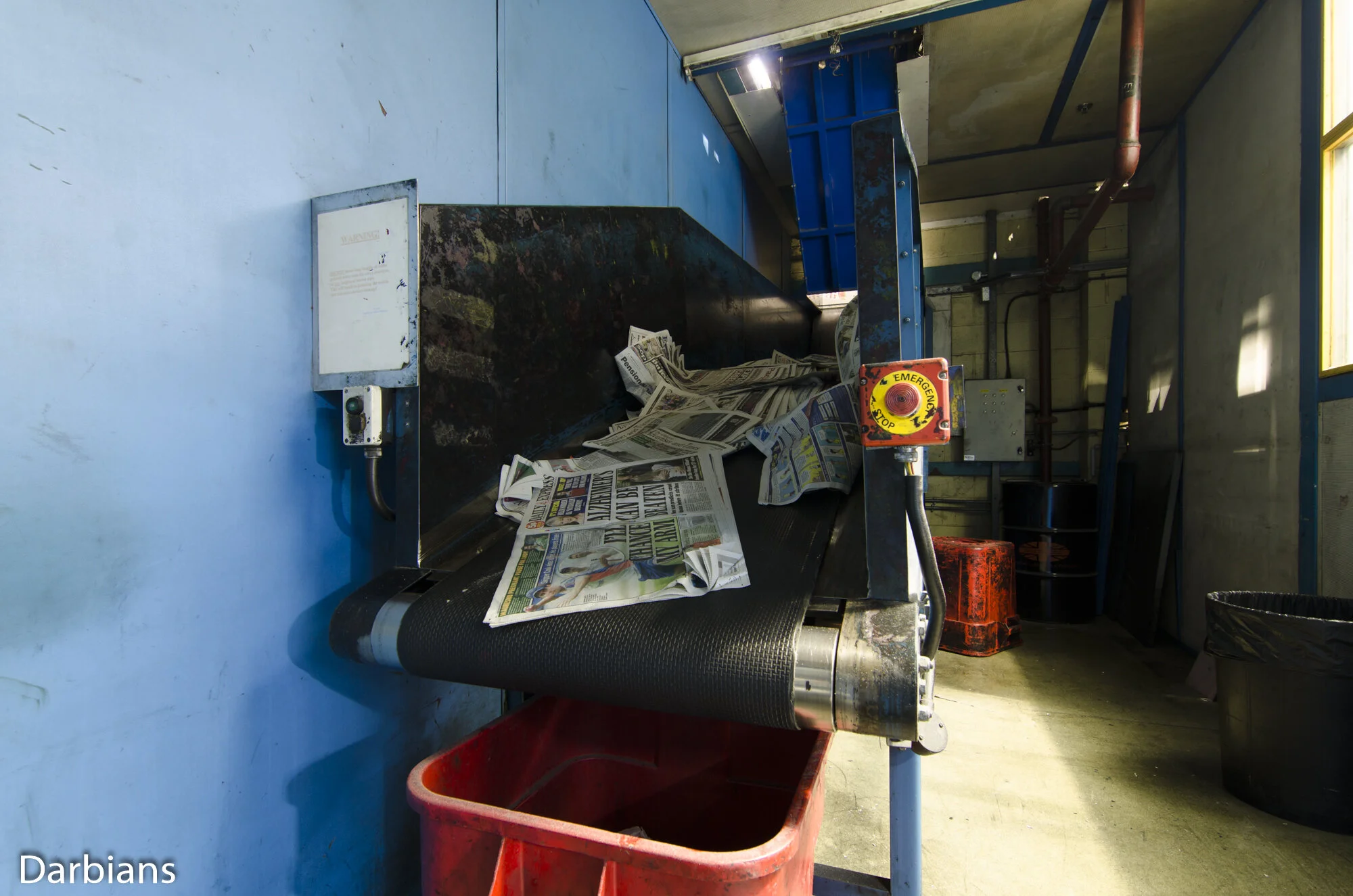 Broughton Printers Preston: Possibly the last ever paper printed here.