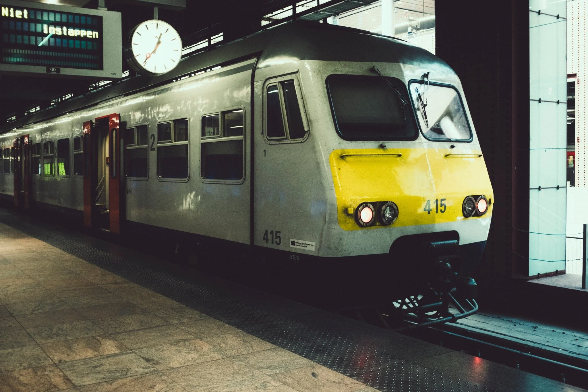 I believe an SNCB AM80 at Antwerp Central Station. Taken with a Fuji XT3 with a Vivitar 24mm f2.8 lens.