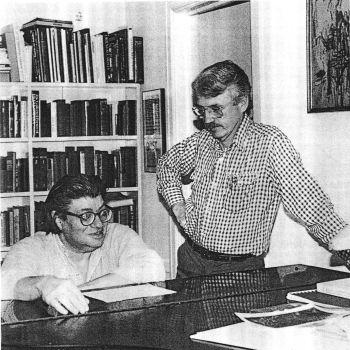 Morton Feldman and Jan Williams, Photo by Bunita Marcus