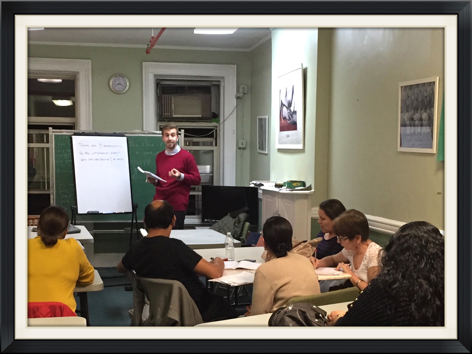 El Centro students learning English. 