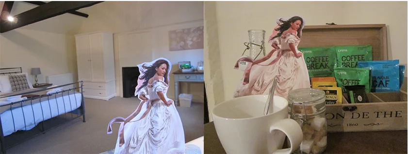 Charlotte approves of the room, though she is used to a far more refined blend of tea.