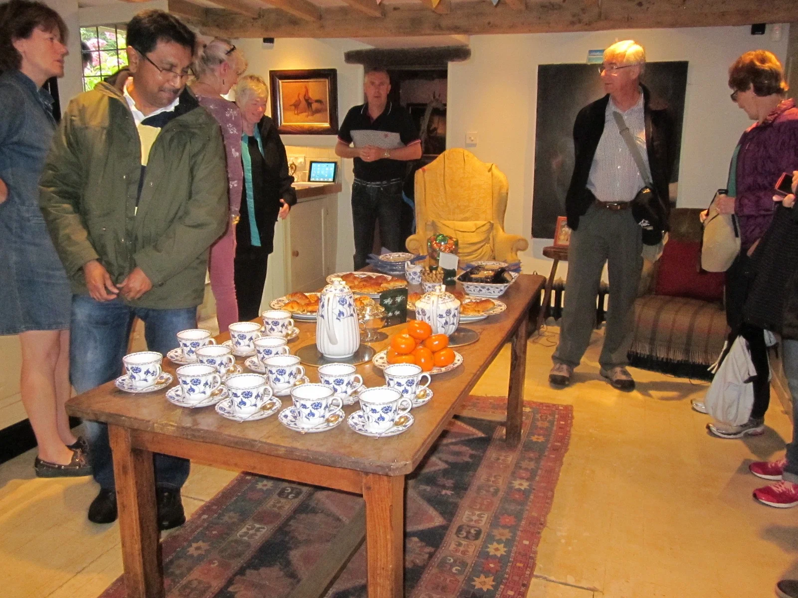 Our first tea break at the Secret Cottage