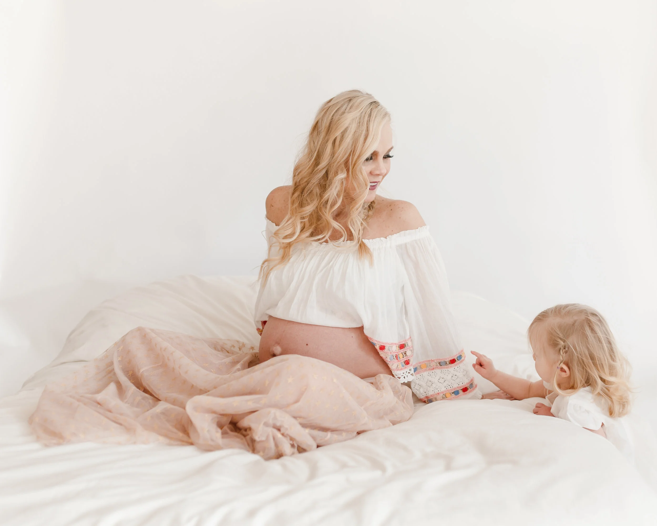 When your little mini-me approves your wardrobe choice for your maternity session... ;)