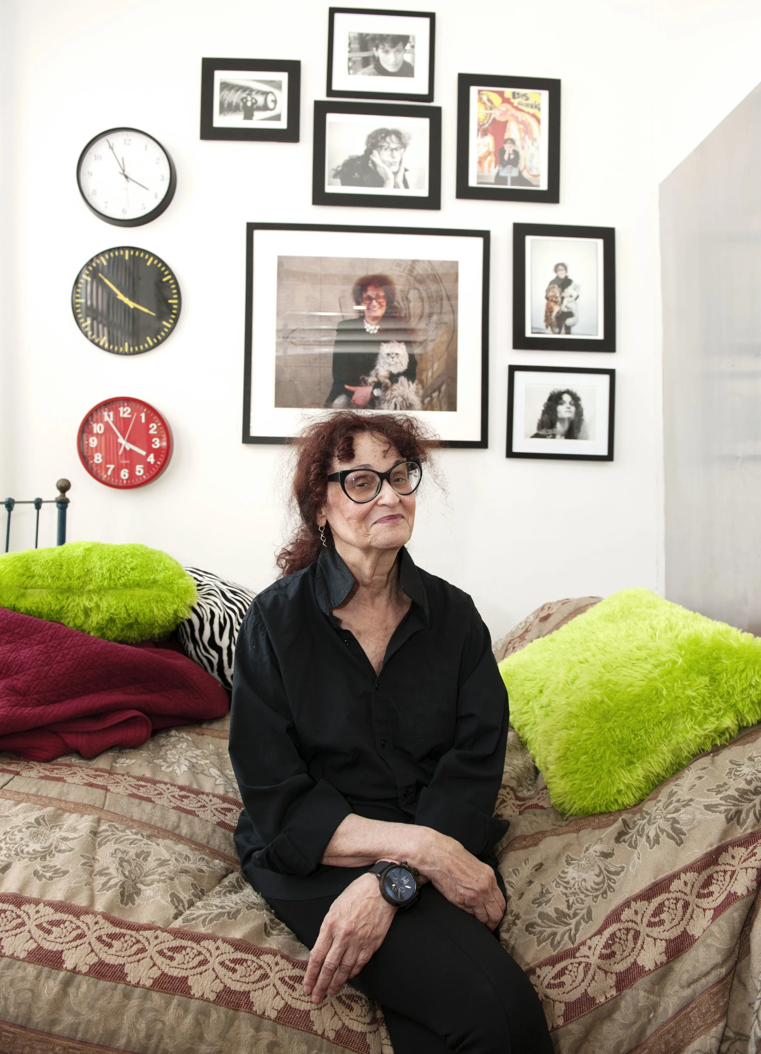 Judith Bernstein in her Chinatown studio.