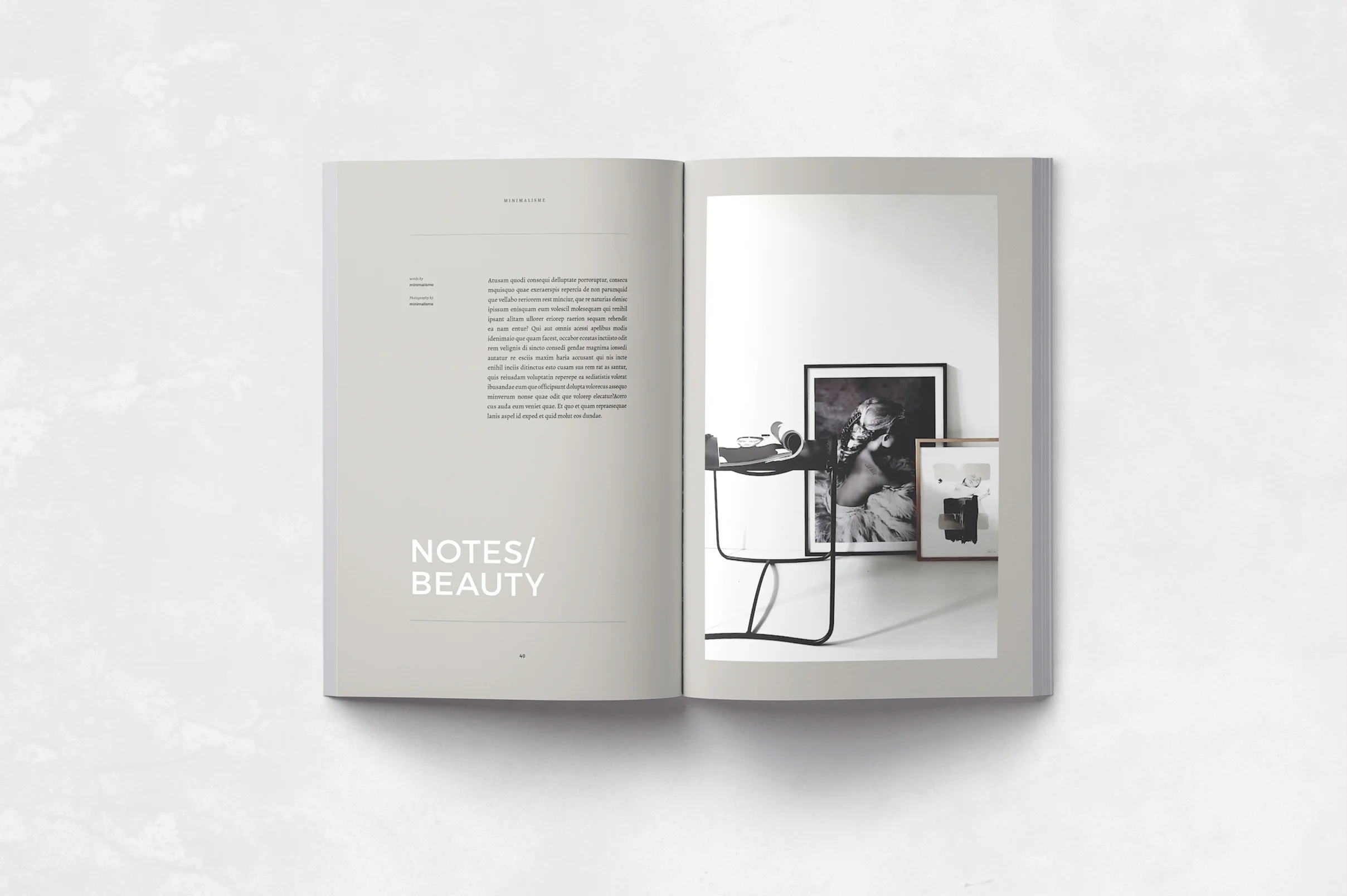 Magazine Minimalisme by Temply