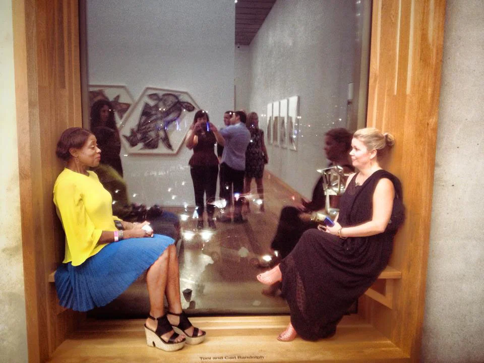 Maria Jenson and I being photographed by former Marx & Zavattero gallery associate Alissa Polan at the Perez Art Museum. 