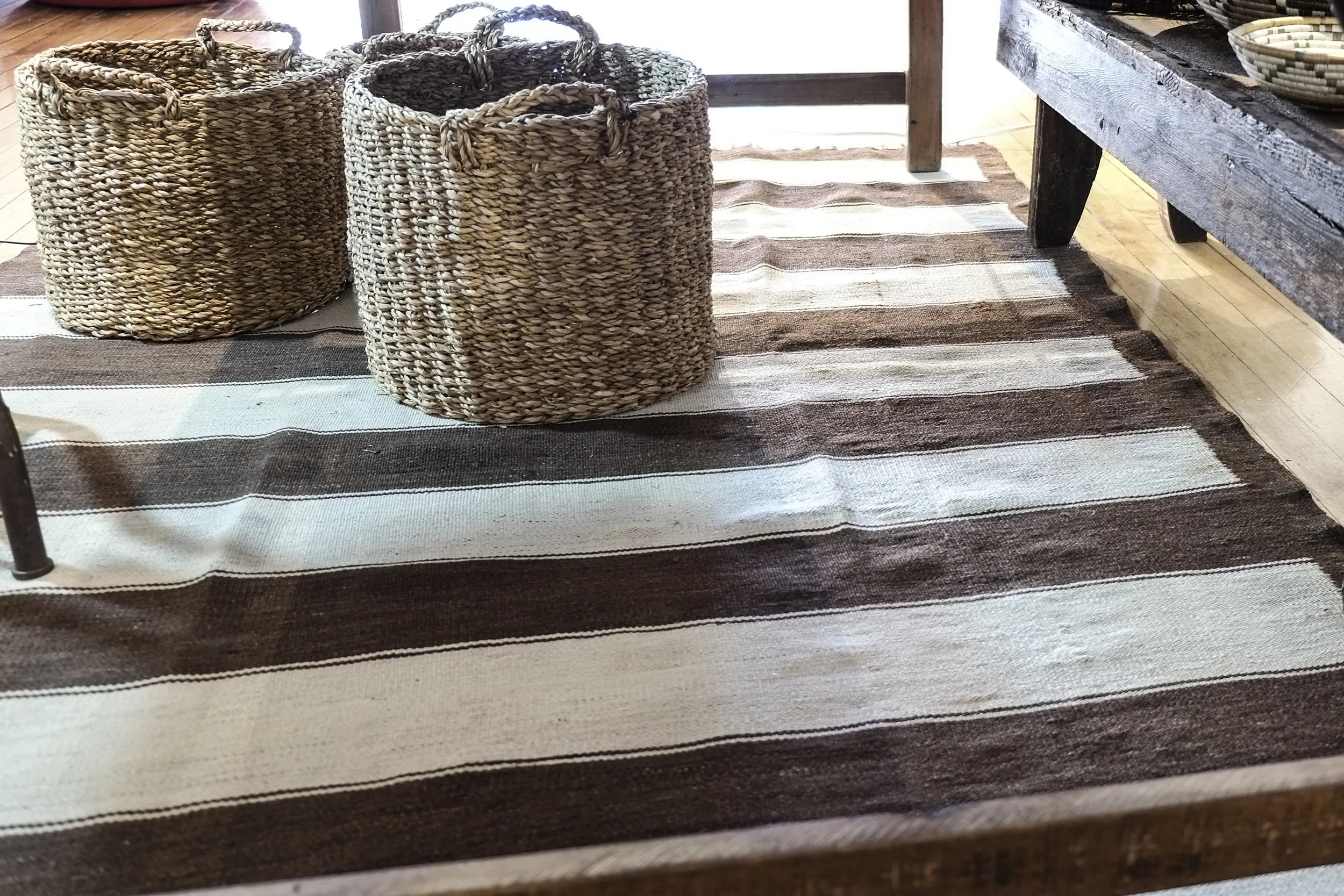 cotton kilim rug