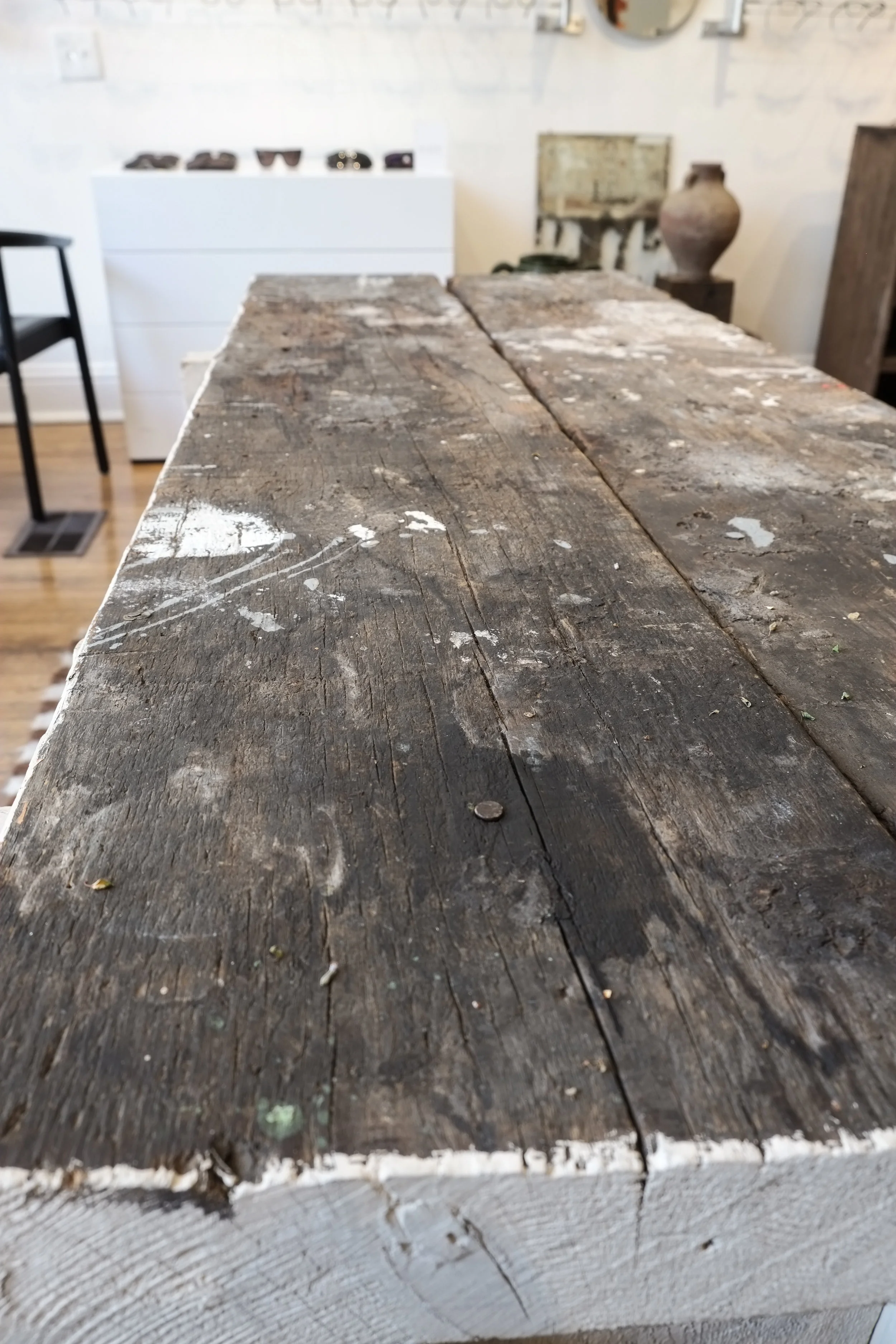 Copy of reclaimed barn door table