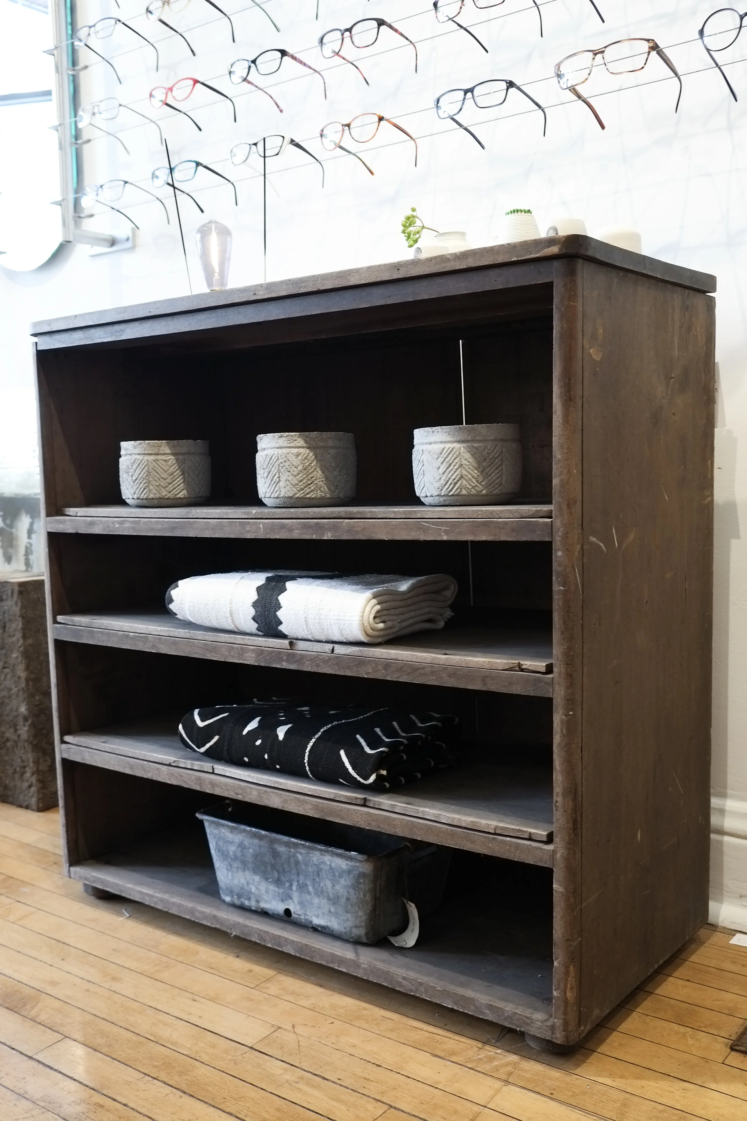 Primitive Wood Book Shelf