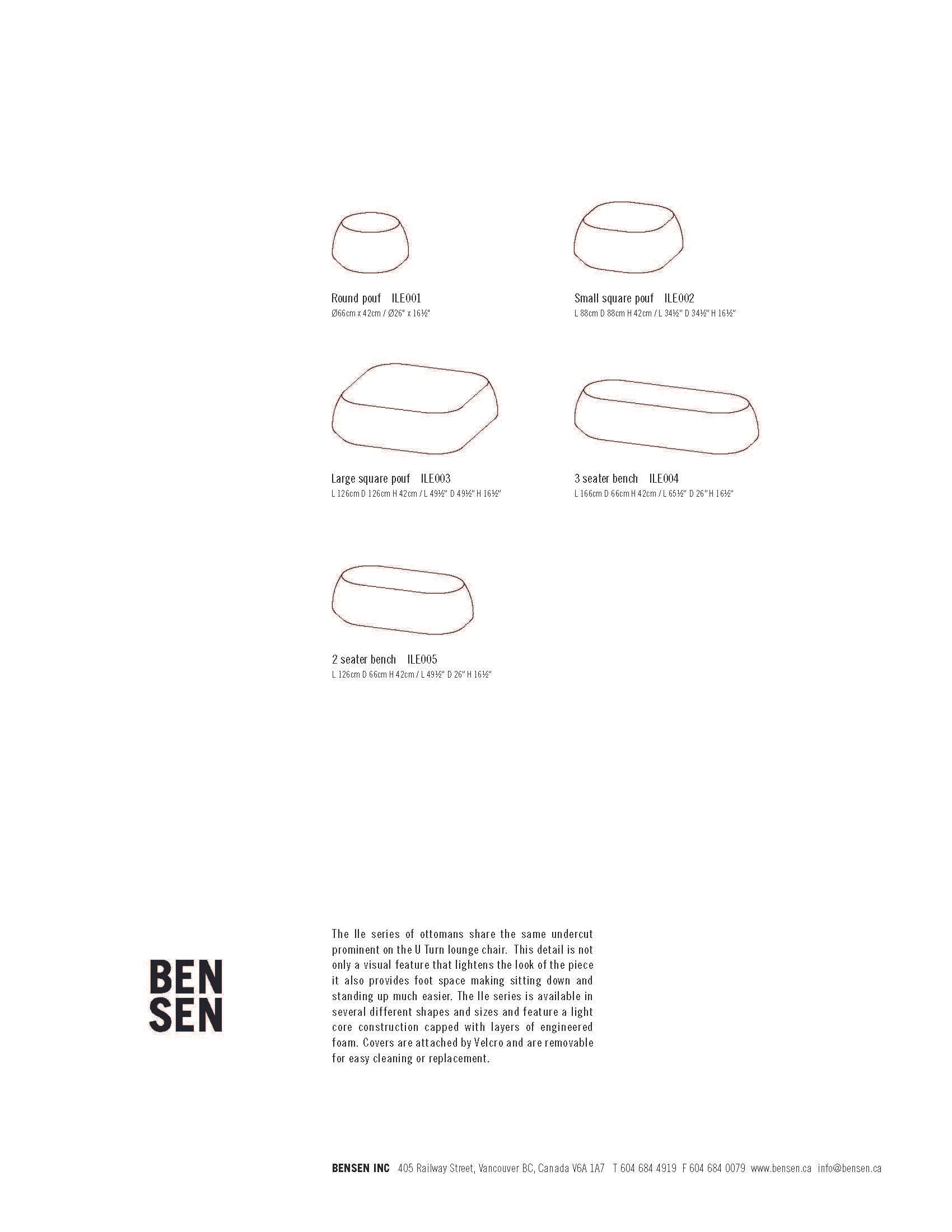Bensen Ile Round Pouf tear sheet