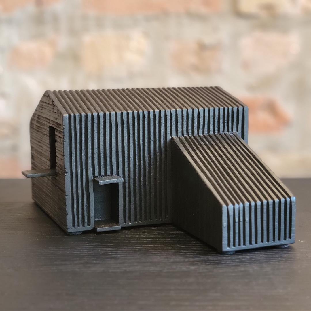 black farm house object