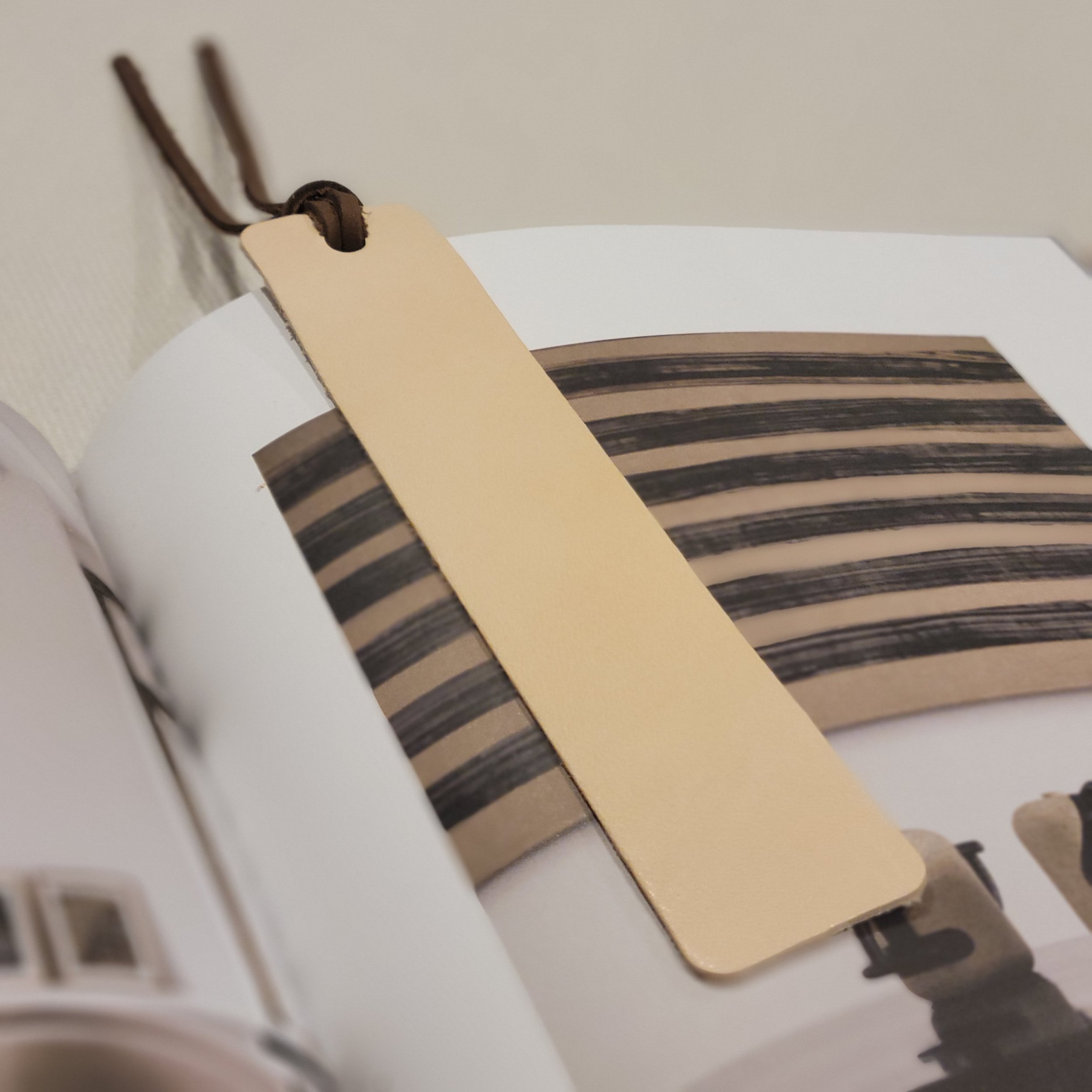 leather bookmark