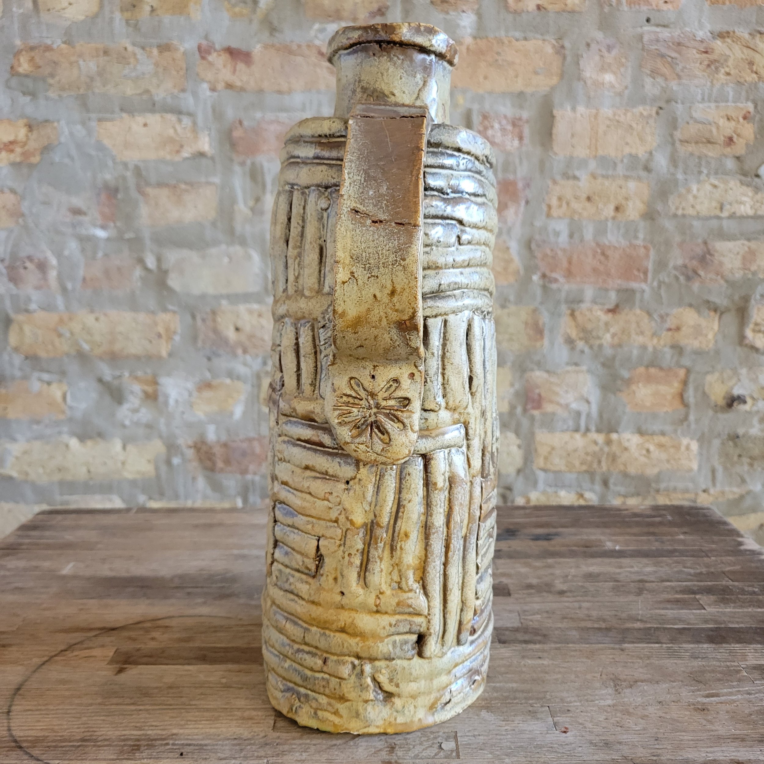 Found Hand Built Stoneware Jug