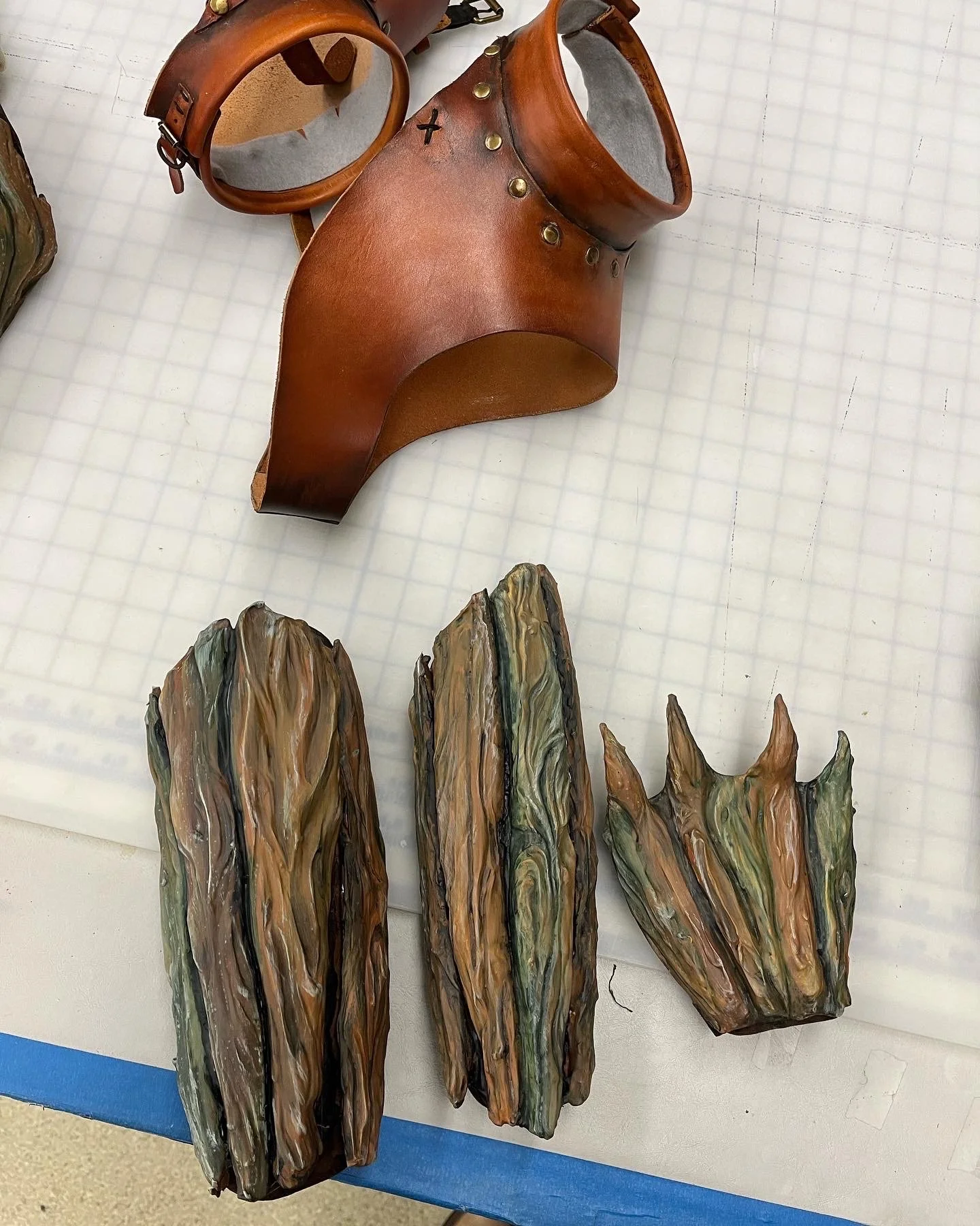  Flexible “wood” armor for As You Like It designed by Kotyna Hilko 