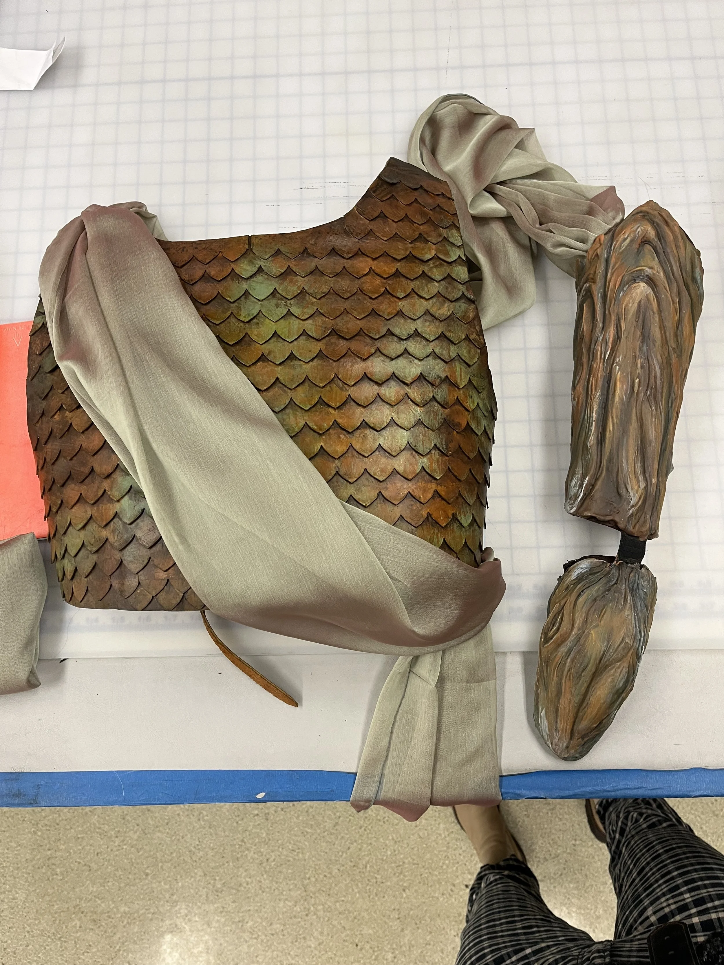  Leather and flexible wood armor designed by Kotryna Hilko for As You Like It 