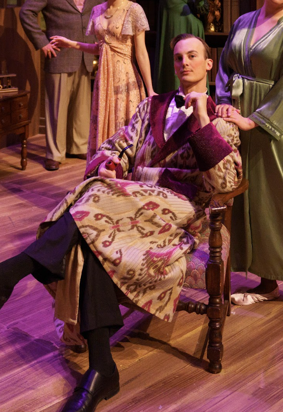  Smoking jacket, Designed by Anna Wooden. 
