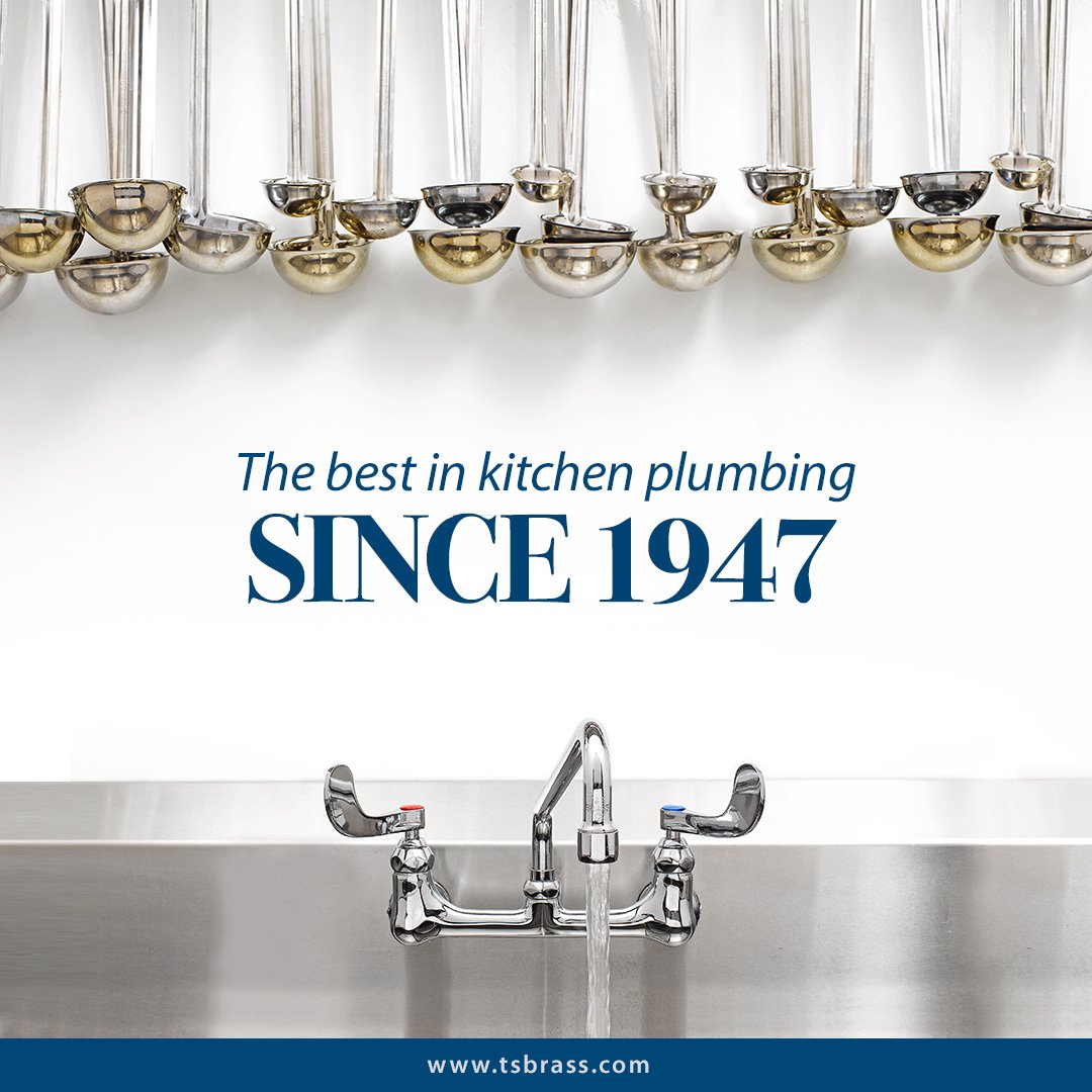 It's T&amp;S Tuesday! 📣

Did you know? Since 1947, @TS_Brass has been a leader in innovating the commercial plumbing industry. From introducing the industry's first pre-rinse unit to becoming a global leader, T&amp;S maintains an unwavering commitme