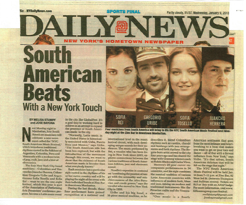Daily News - South American Music Festival