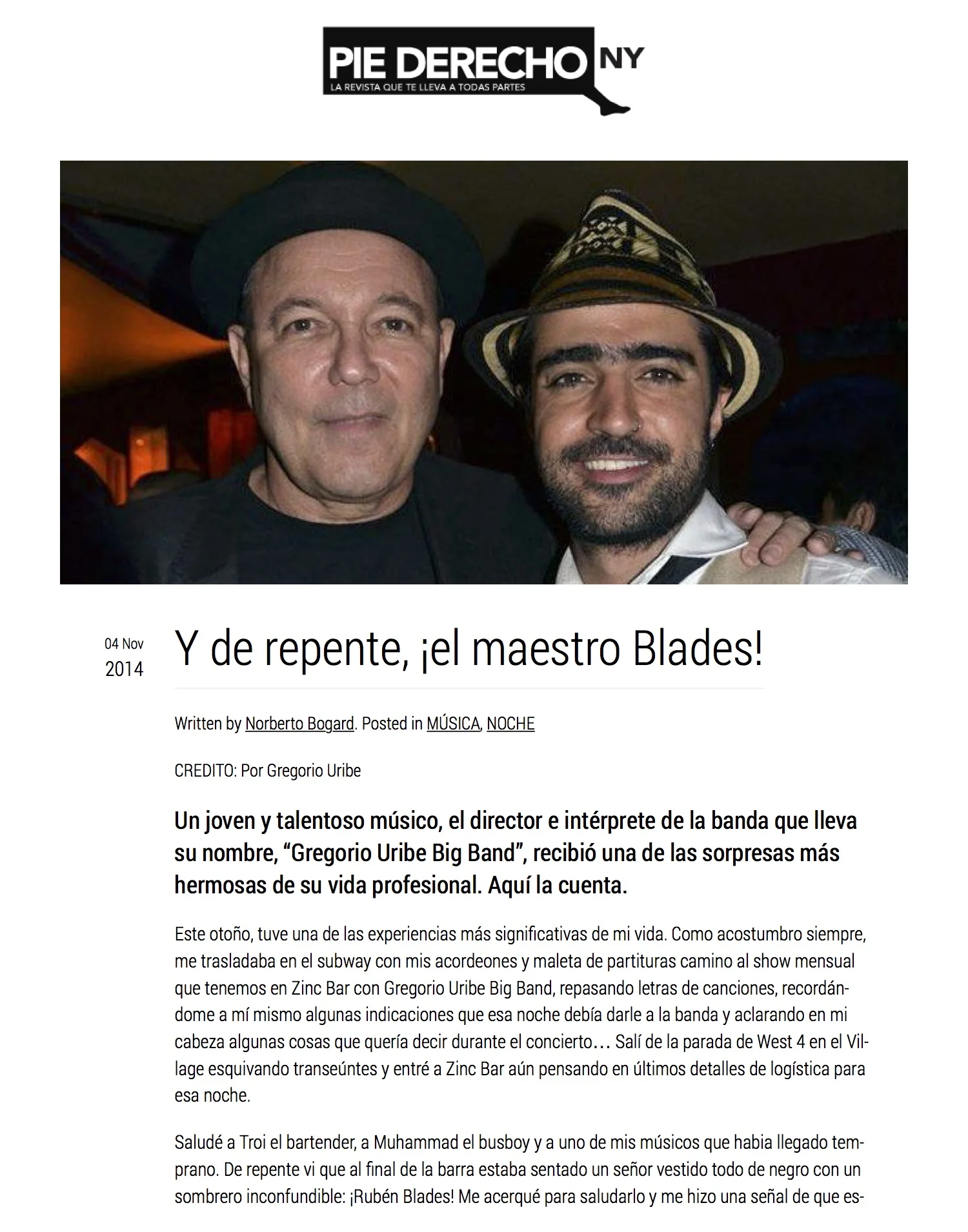 Pie Derecho NY