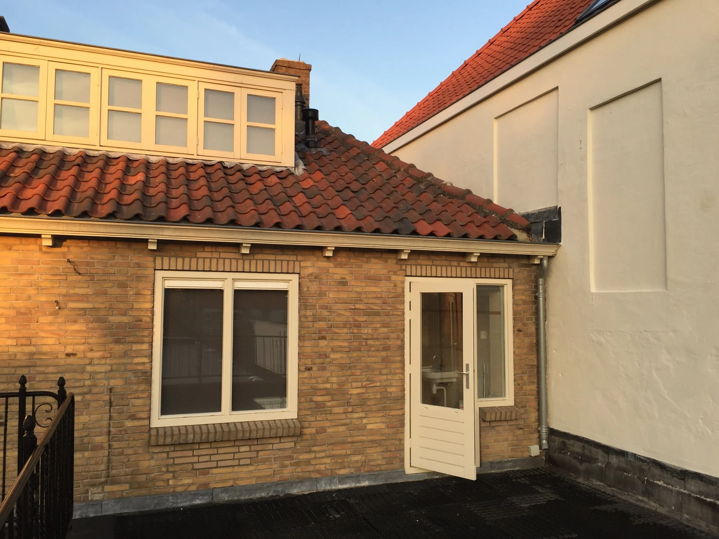 The before’ situation of the roof terrace