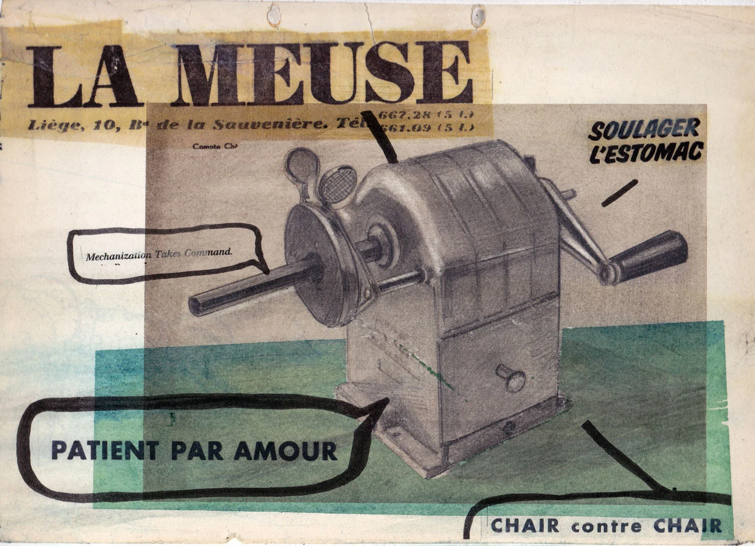 La Meuse , 2013 Pencil on paper 15 x 21 cm