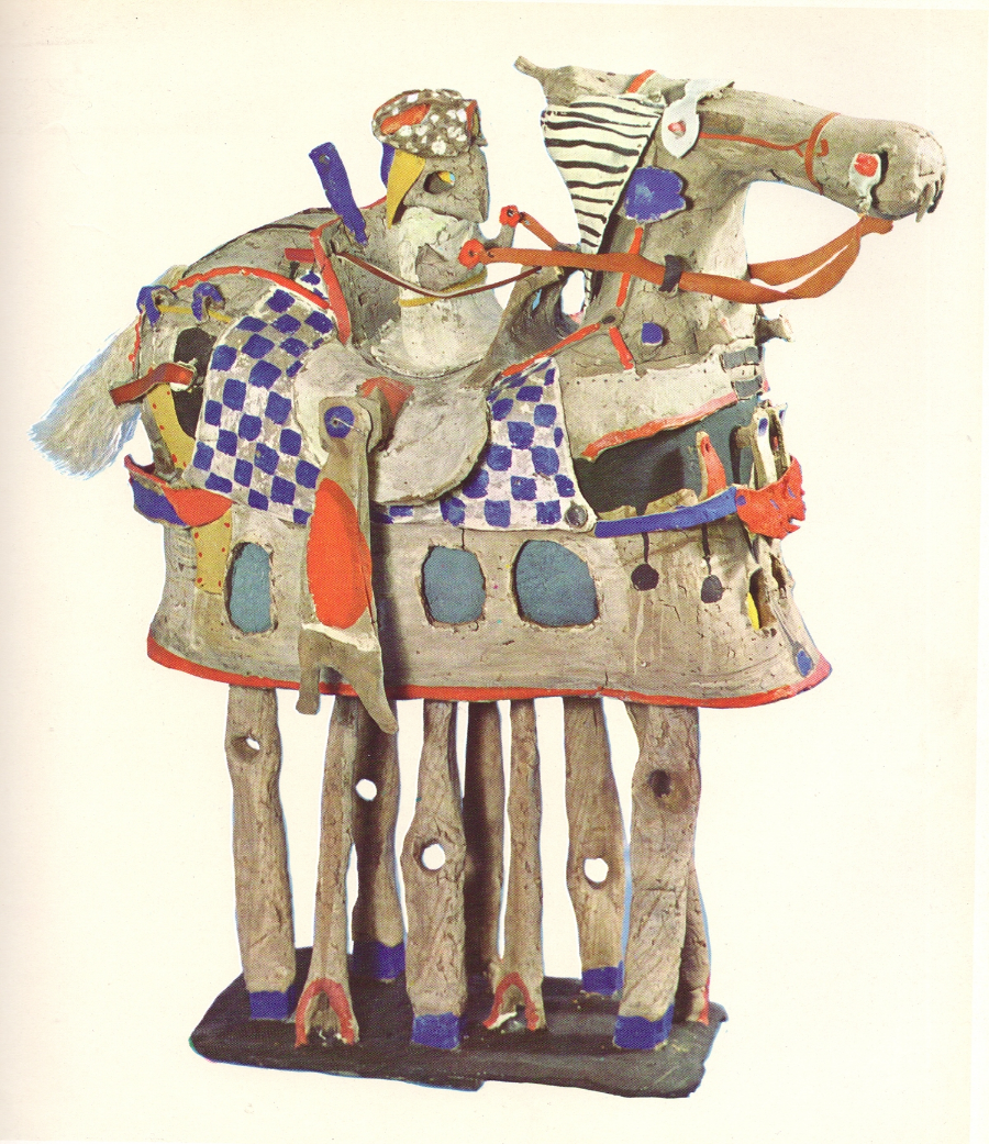 Lothar Fischer Reiterschiff , 1963 Burned clay Private collection
