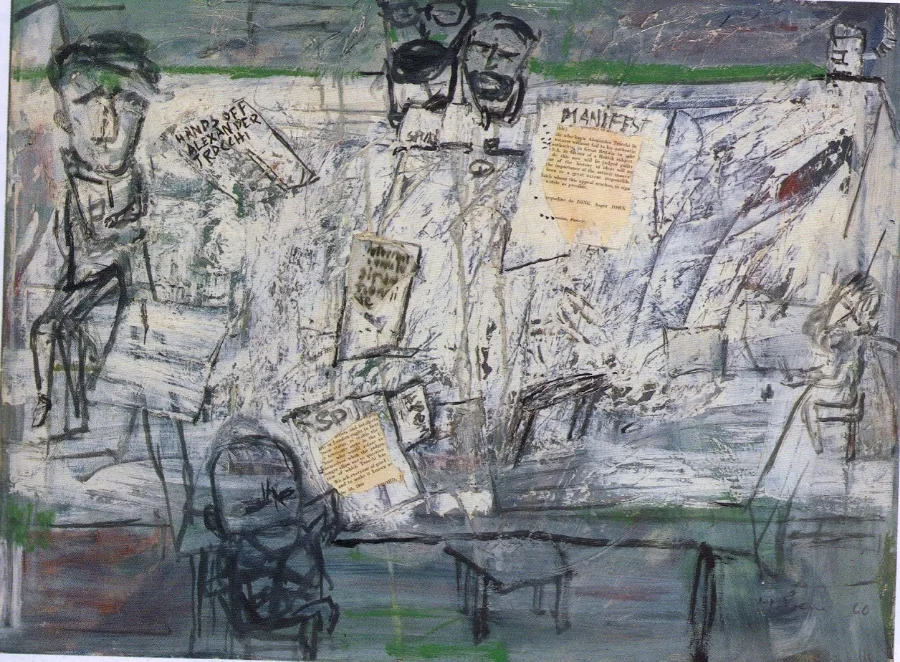 Heimrad Prem Manifest , 1960 Oil on canvas 60 x 80 cm Private Collection