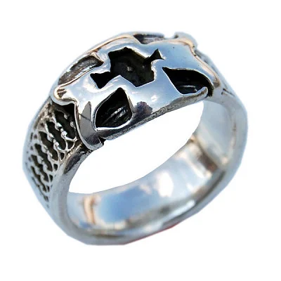 Crusader Cross Eternal Band Ring