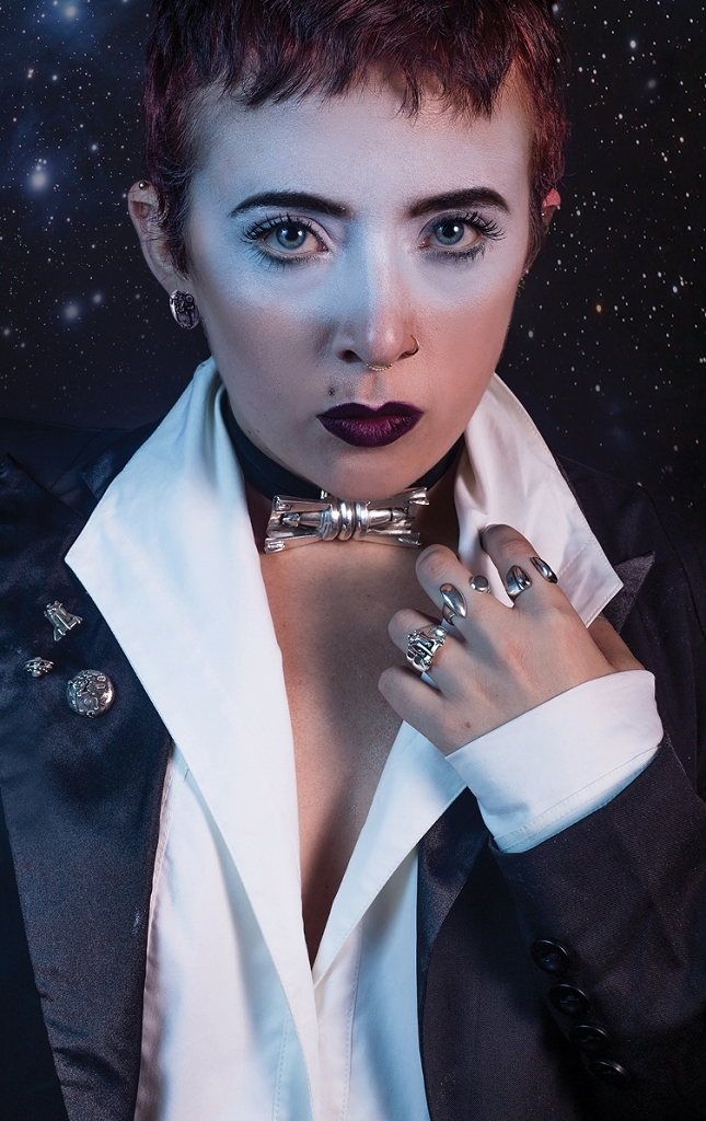Space Bow Tie Scout Ship Ring Space Station Ring Jet Stream Ring