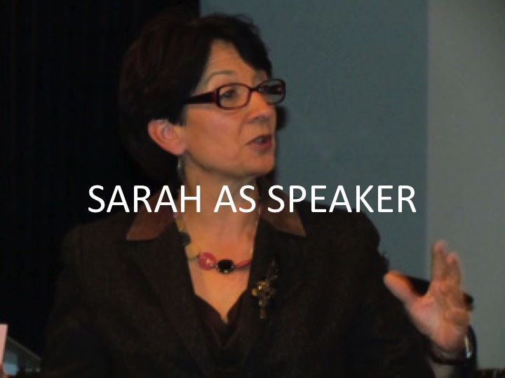 Sarah As Speaker