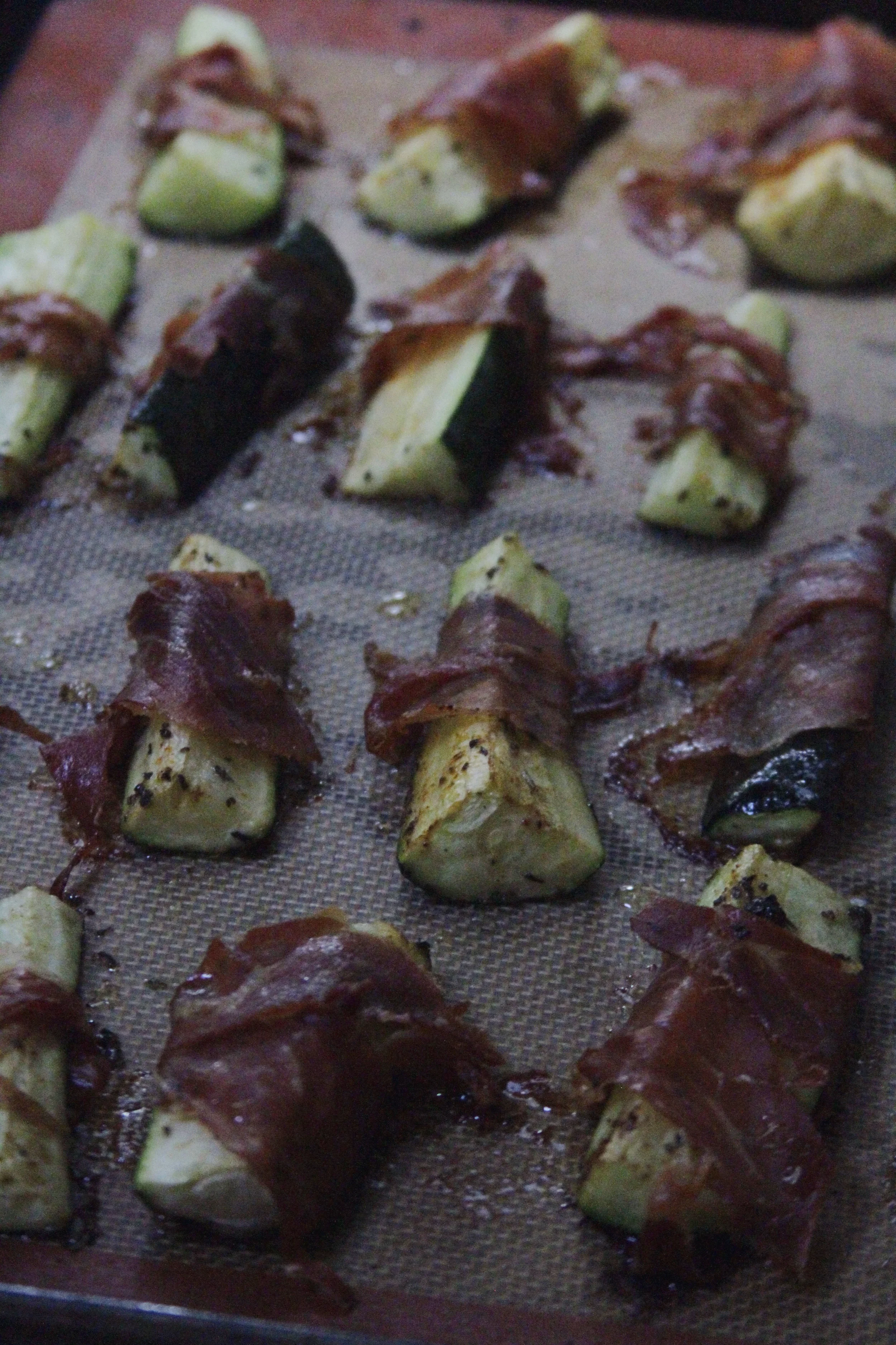wrapped zucchini // a little gathering
