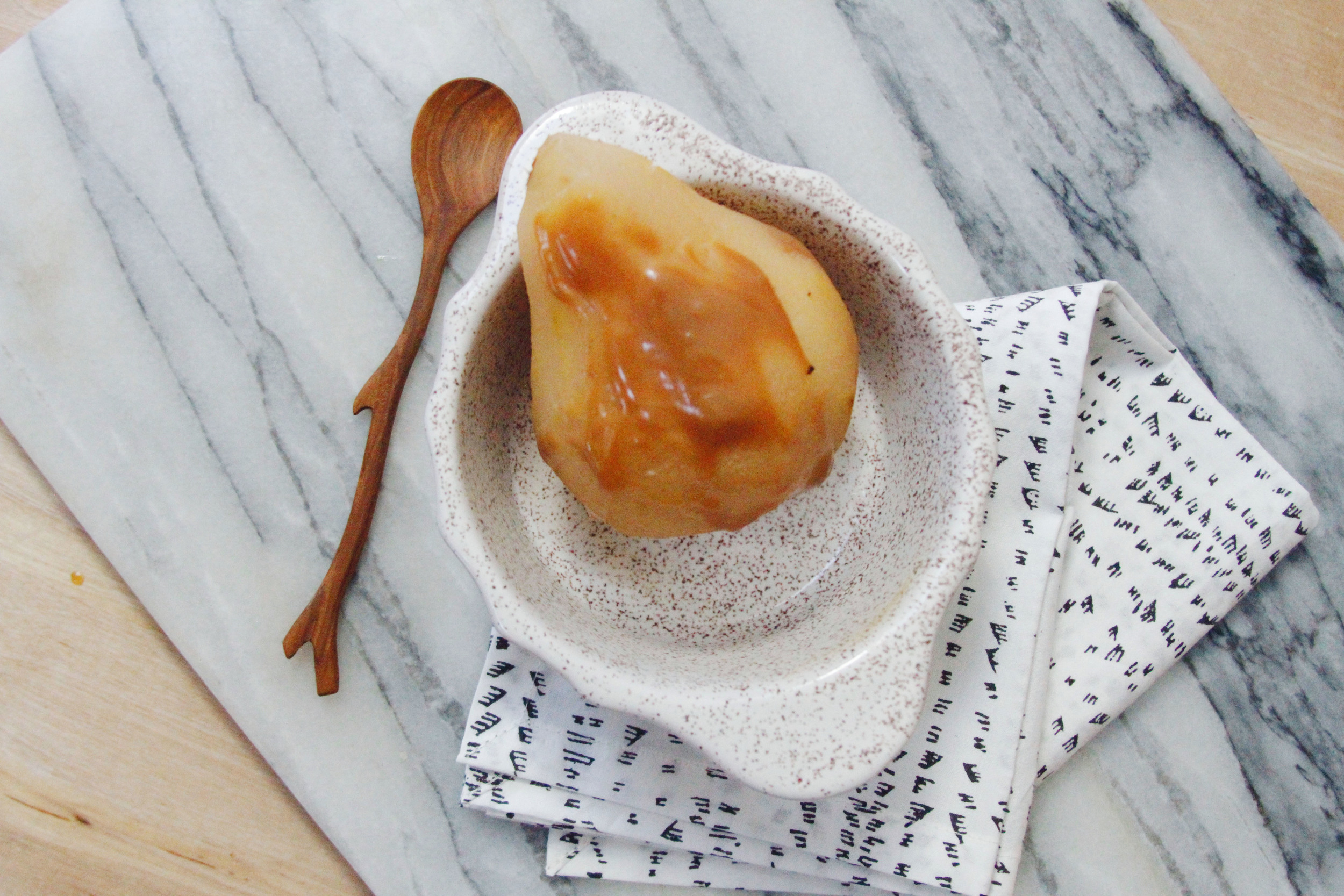 Chai poached pears // a little gathering