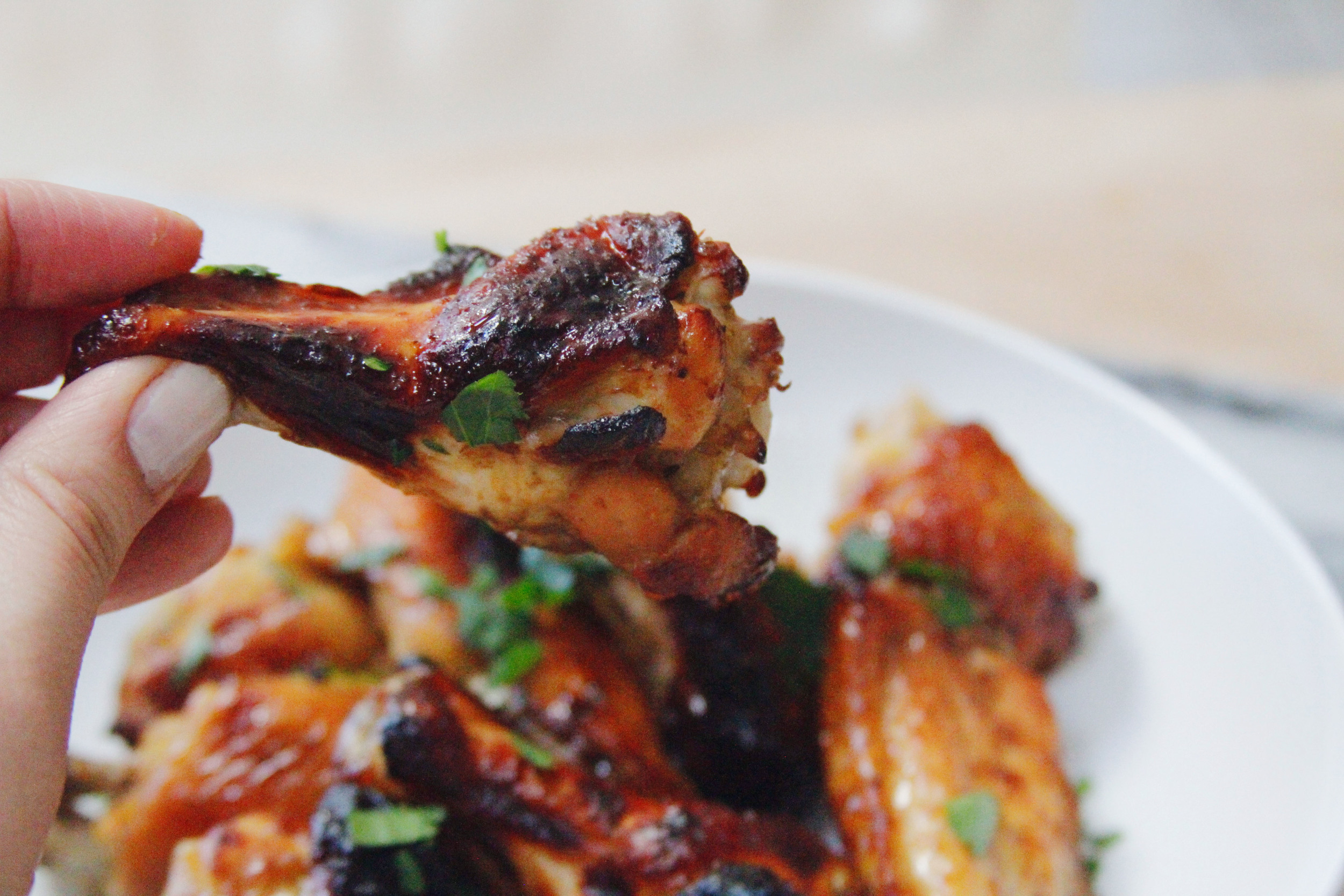 Sticky and spicy chicken wings //  a little gathering