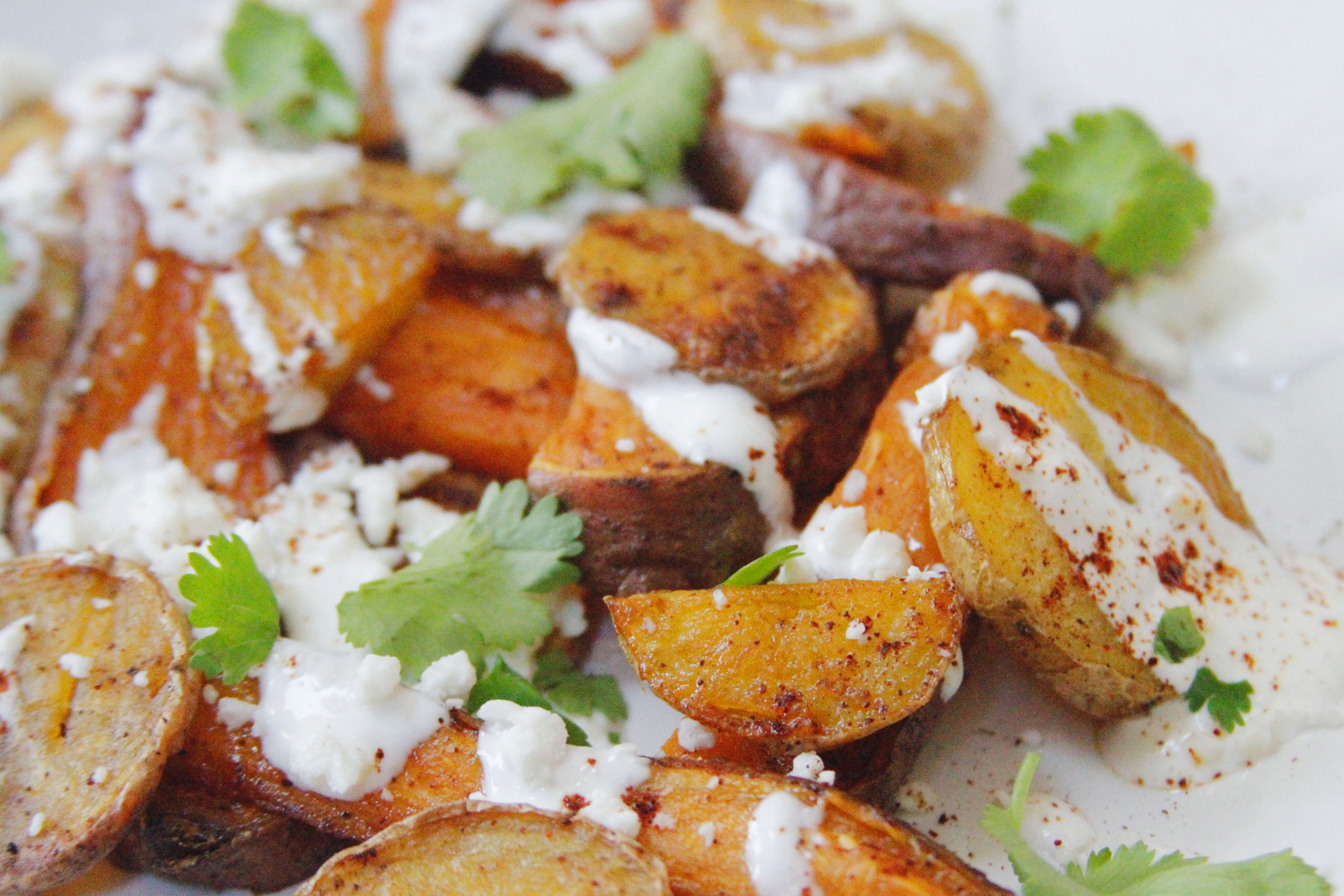 Street corn-style roasted poatoes