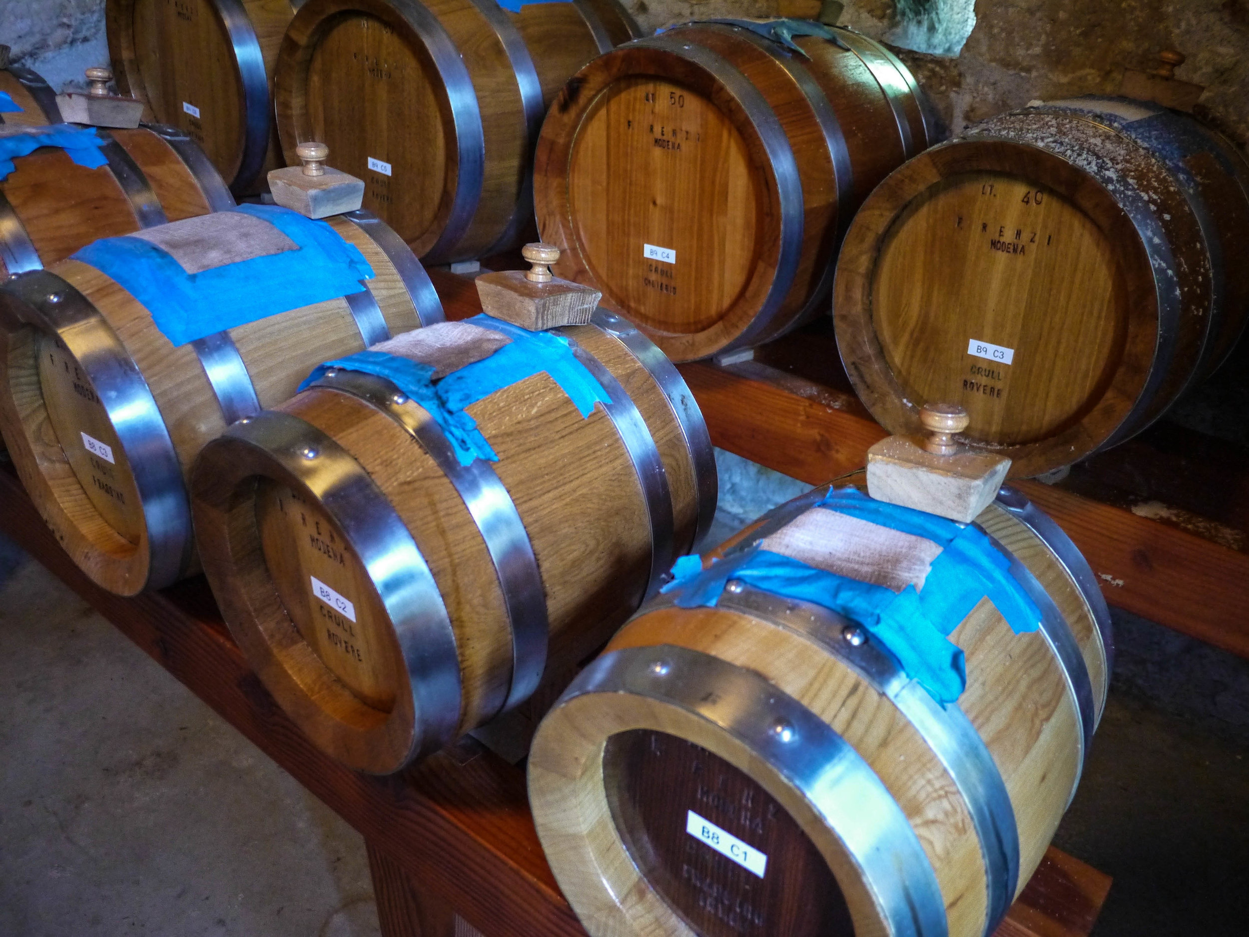 and barrels of balsamic vinegar.