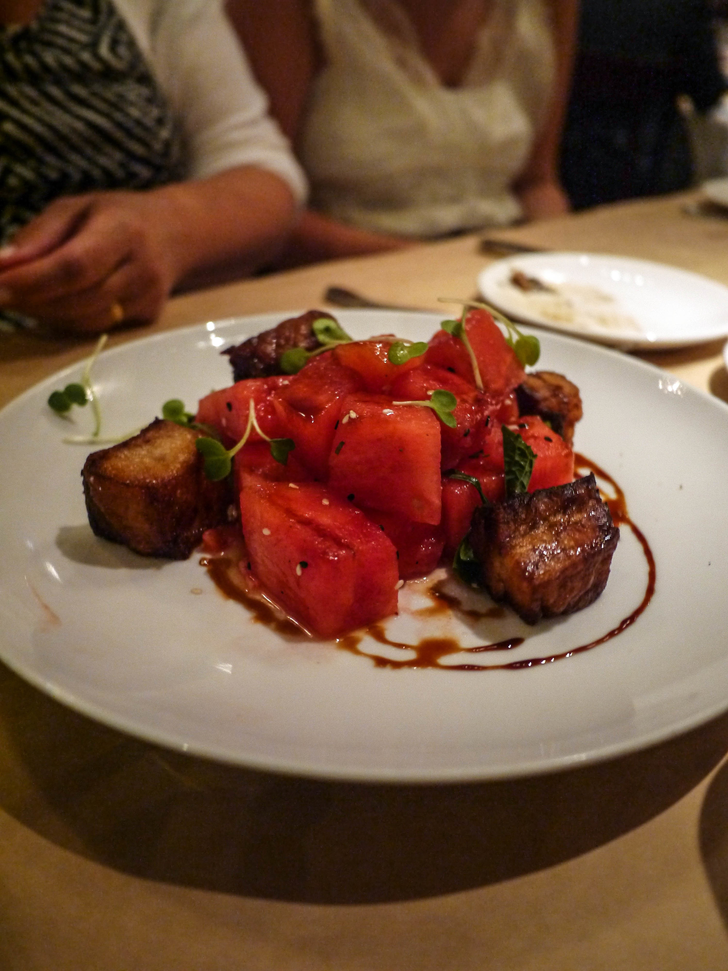 and crispy braised pork belly