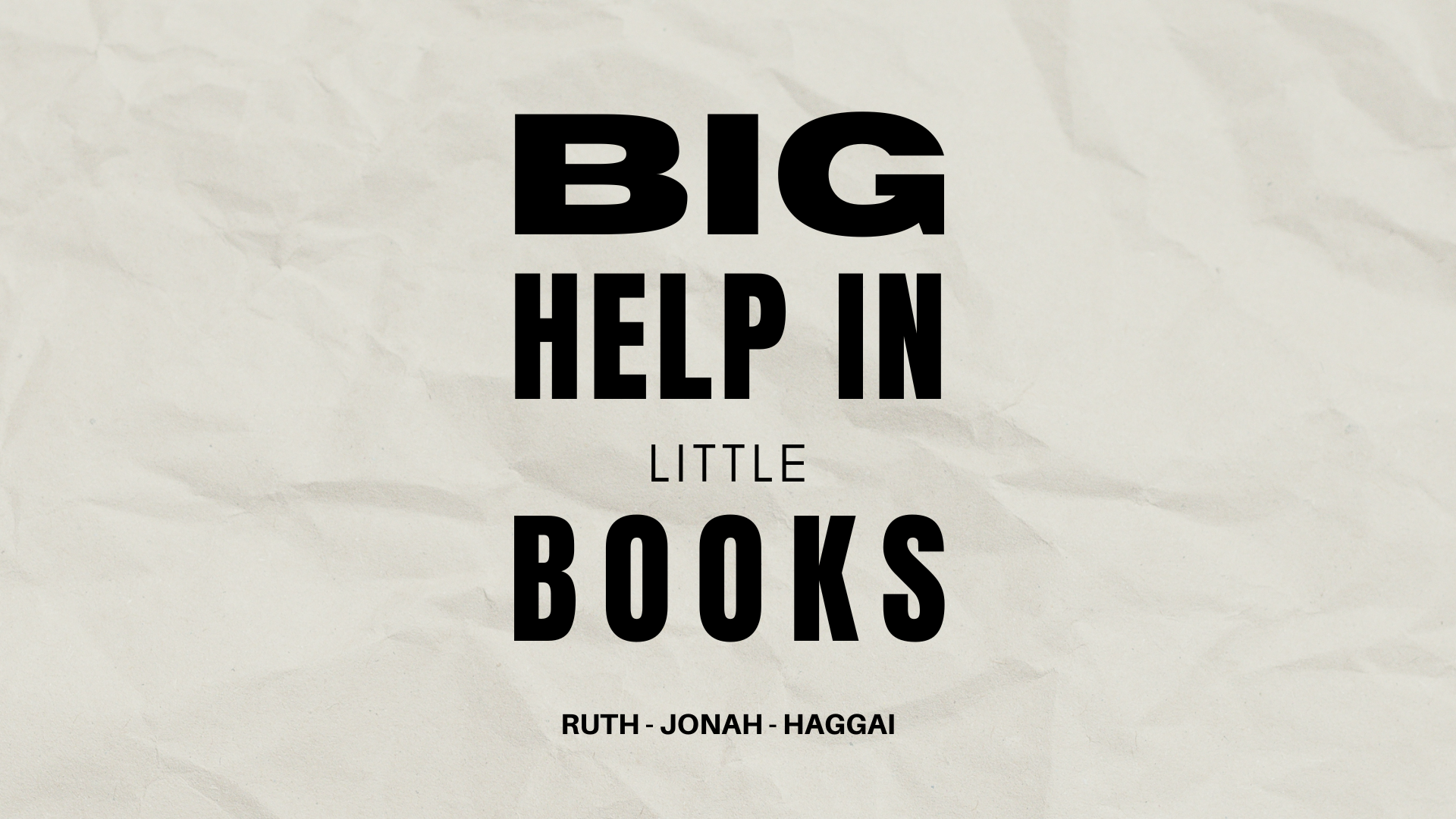 Big Help in Little Books Ruth 3